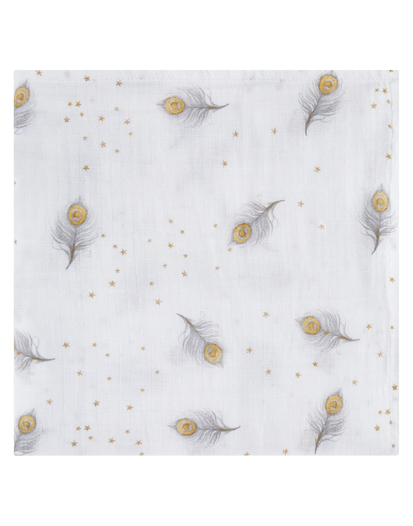 ORGANIC SWADDLE - MAGICAL FEATHERS