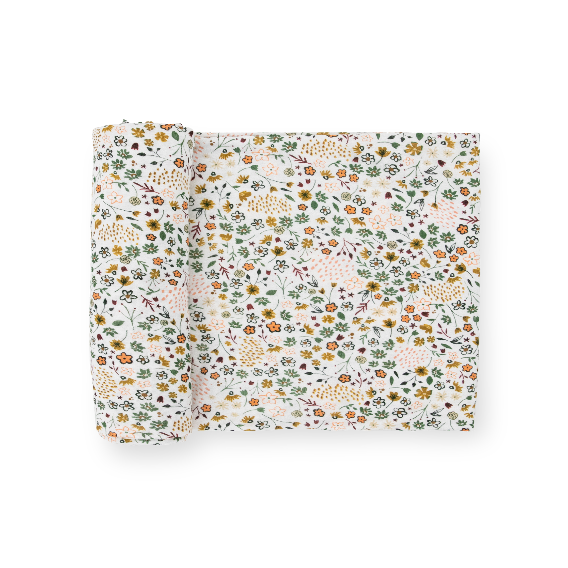 Stretch Knit Swaddle Blanket - Pressed Petals