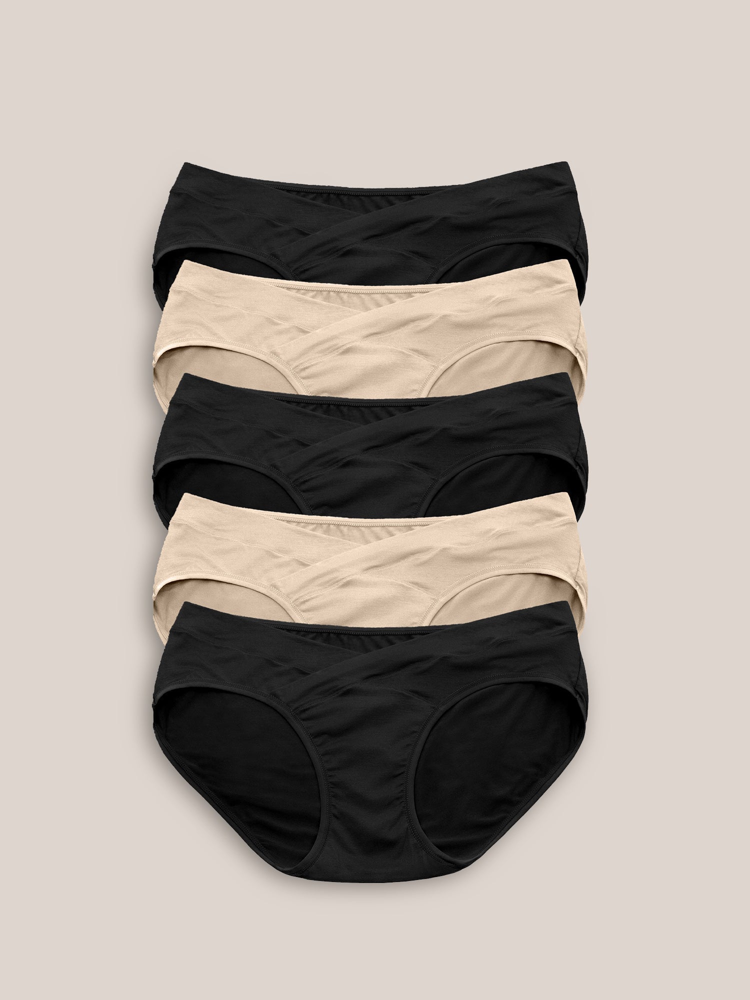 Under-the-bump Bikini Underwear Pack | Low Rise Style - Neutrals