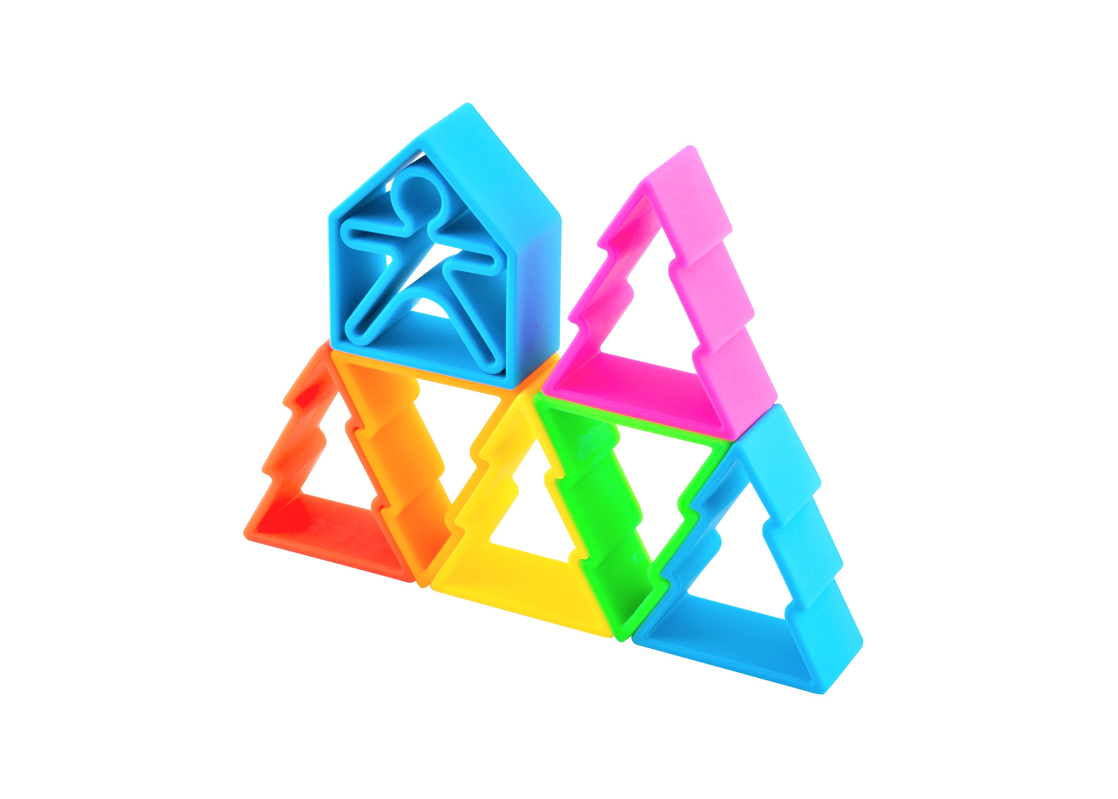dëna Neon Kids, Houses & Trees 6 Pack