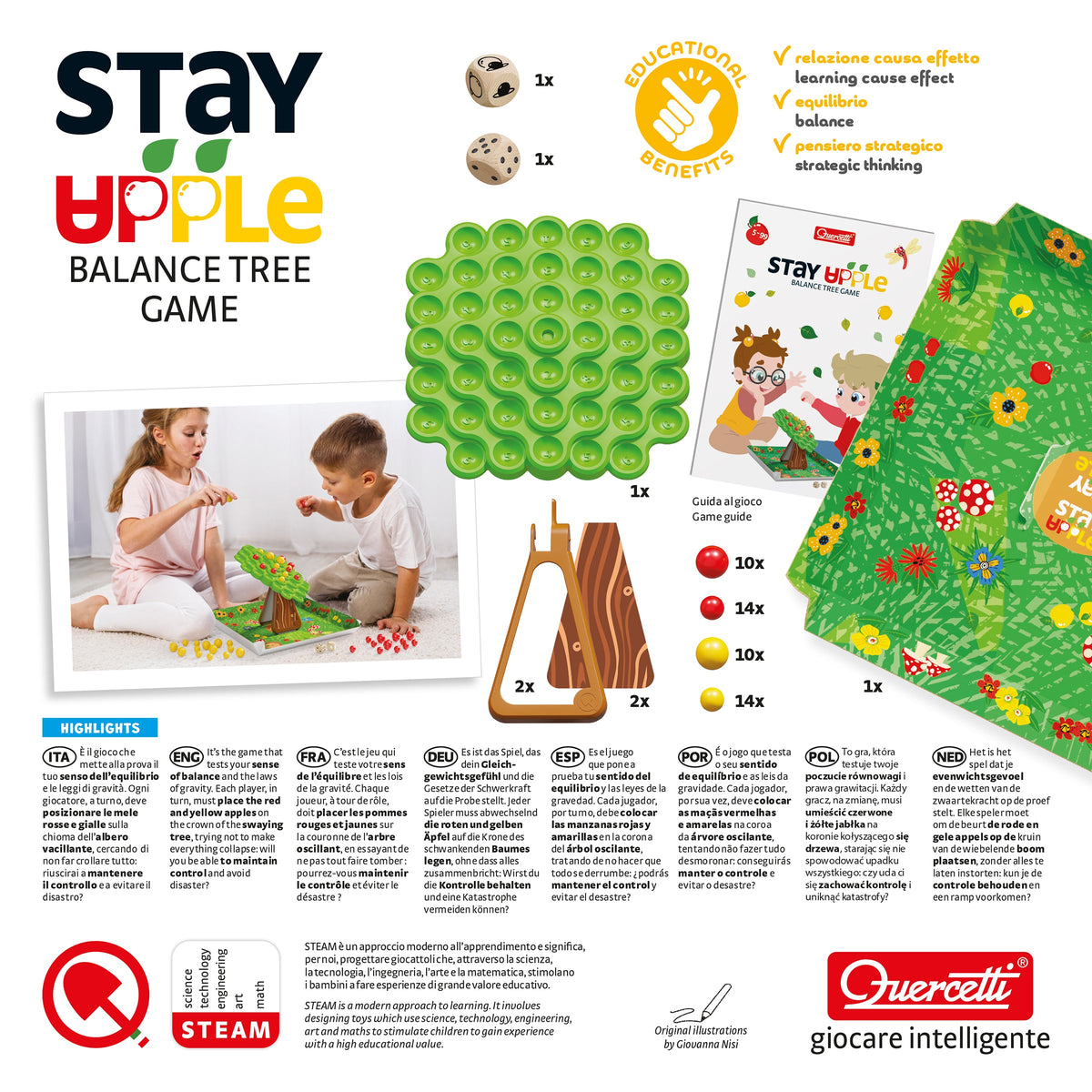 Stay Apple Balance Tree Game