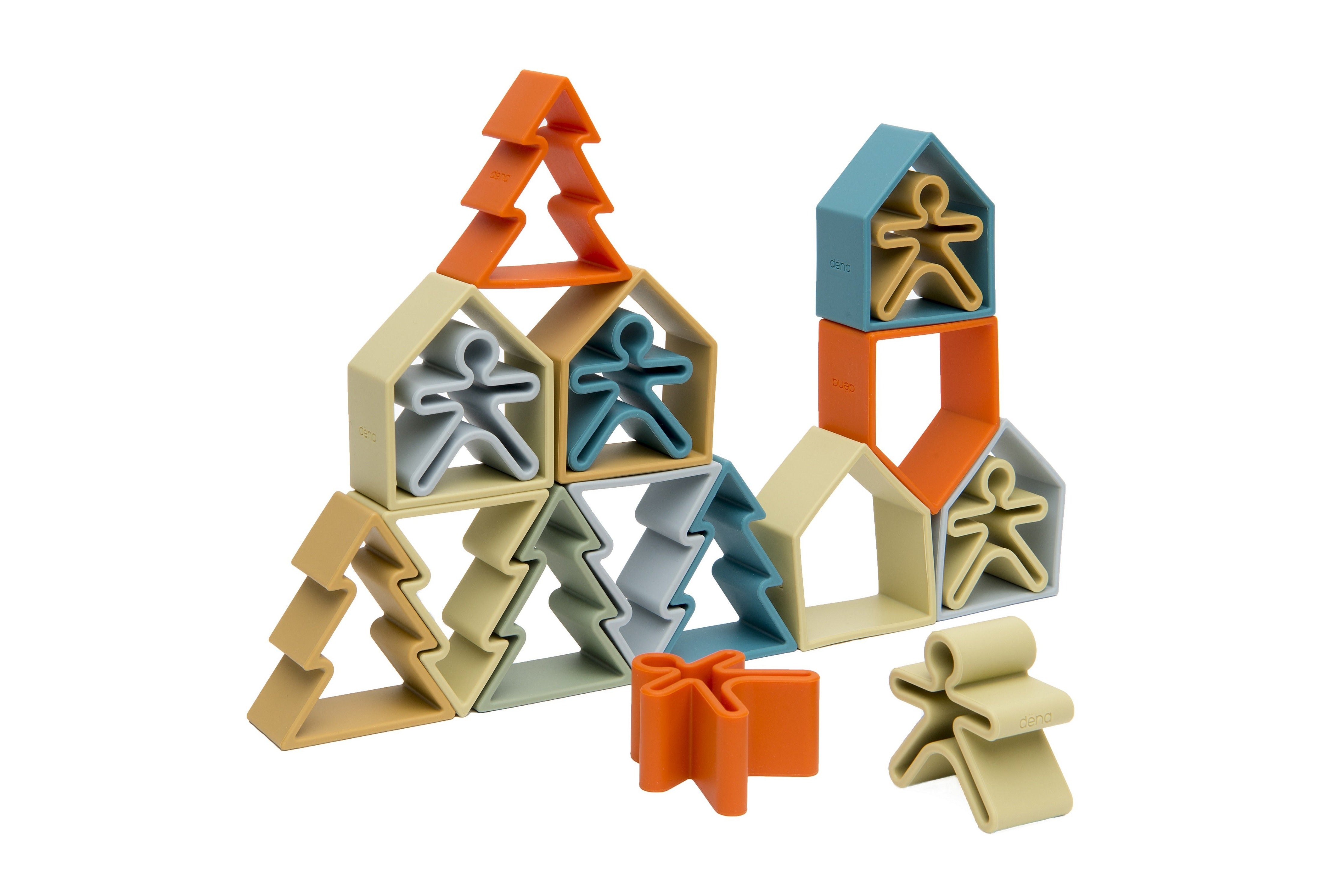dëna Nature Kids, Houses & Trees 6 Pack