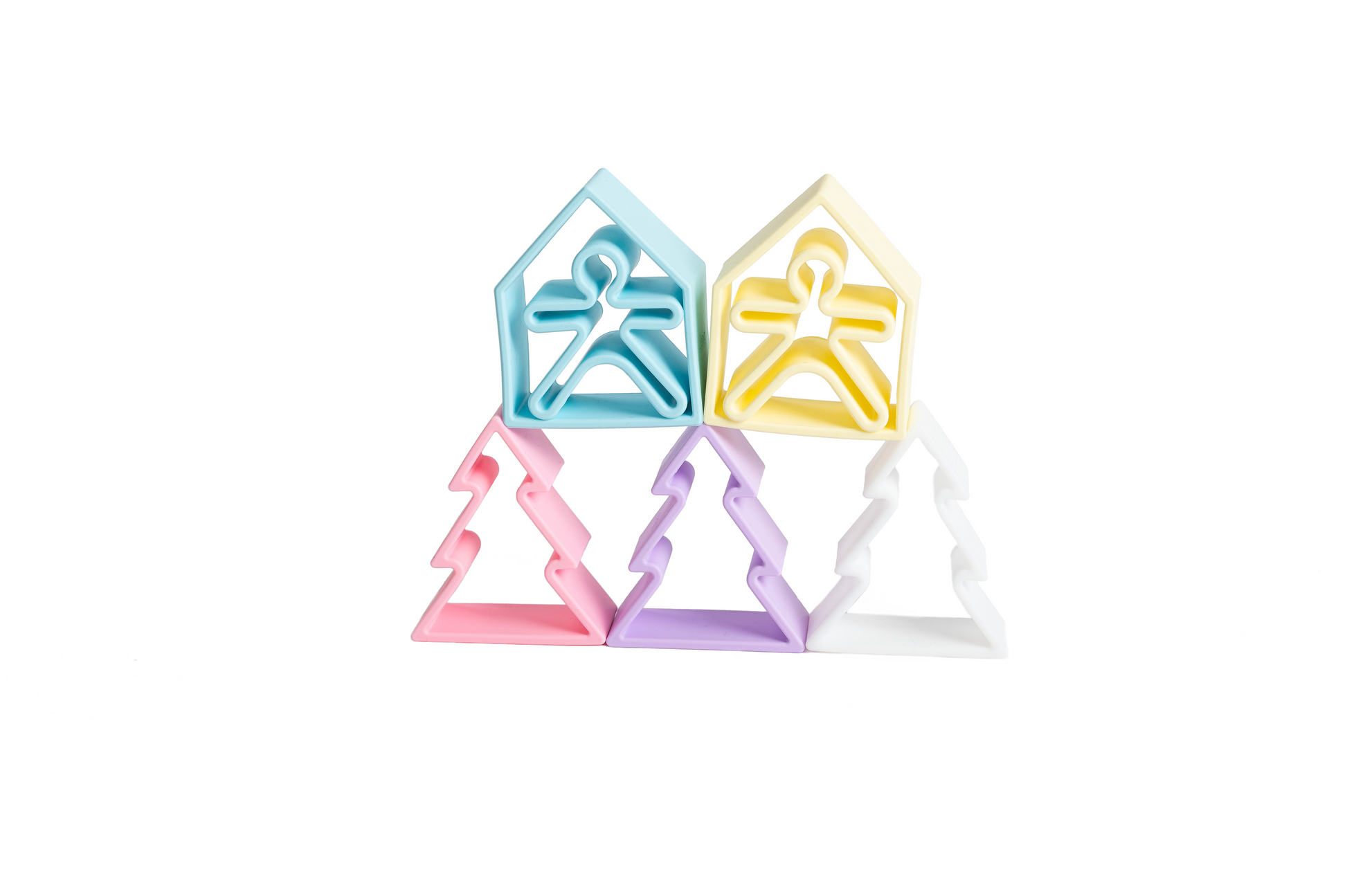 dëna Pastel Kids, Houses & Trees 3 Pack