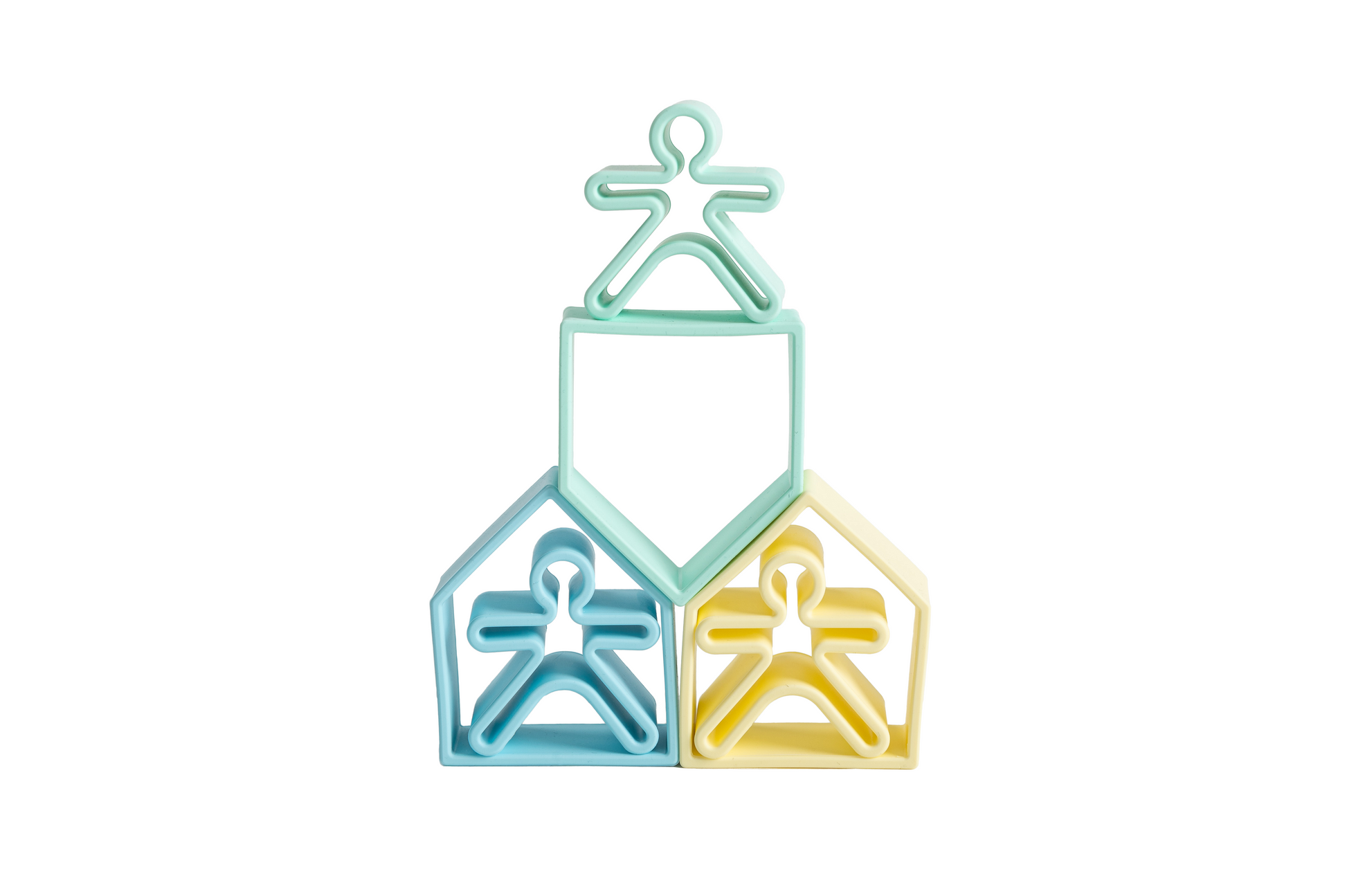 dëna Pastel Kids, Houses & Trees 3 Pack
