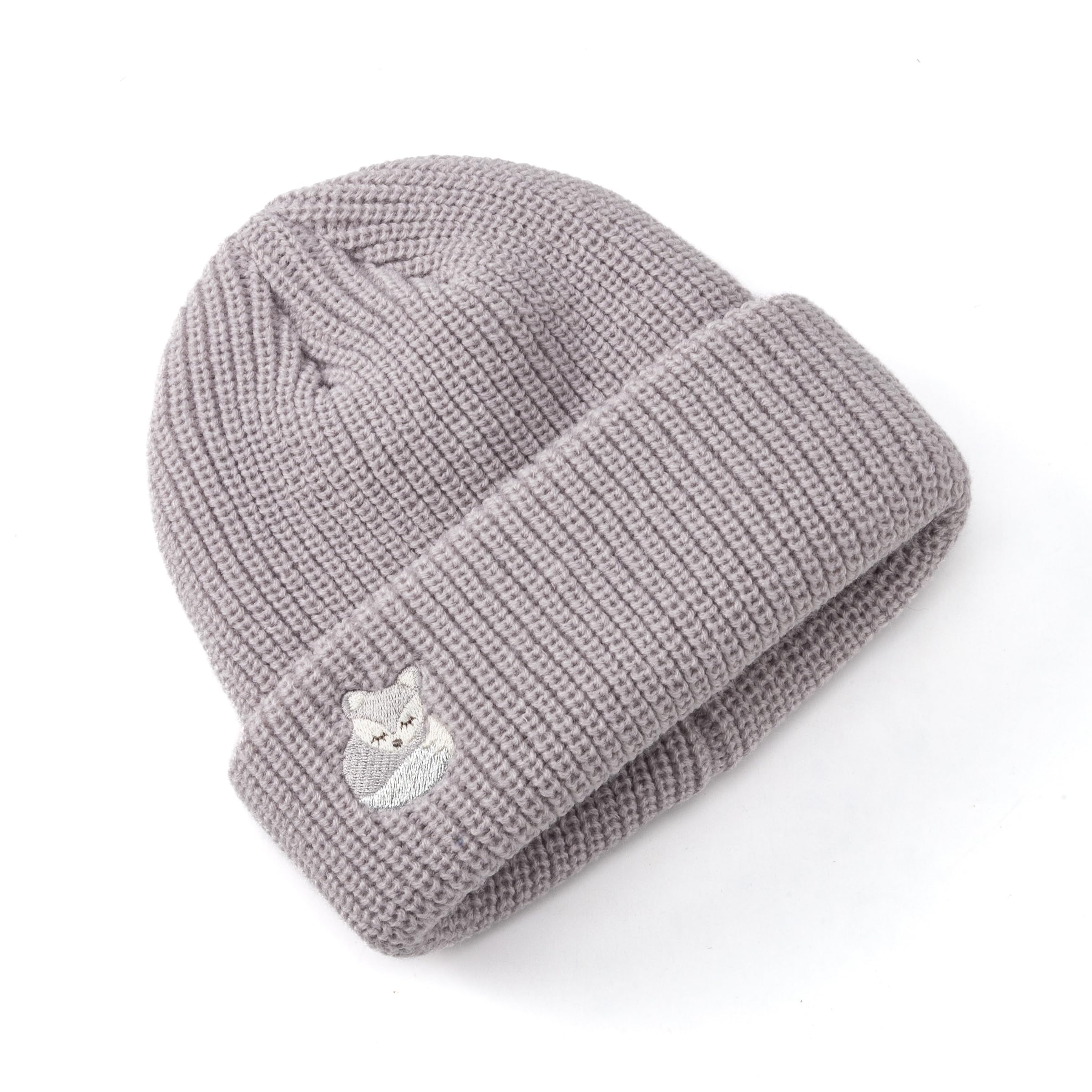 Girls Purple Beanie For Ages 3 To 10 Years, Premium Quality Winter Essential