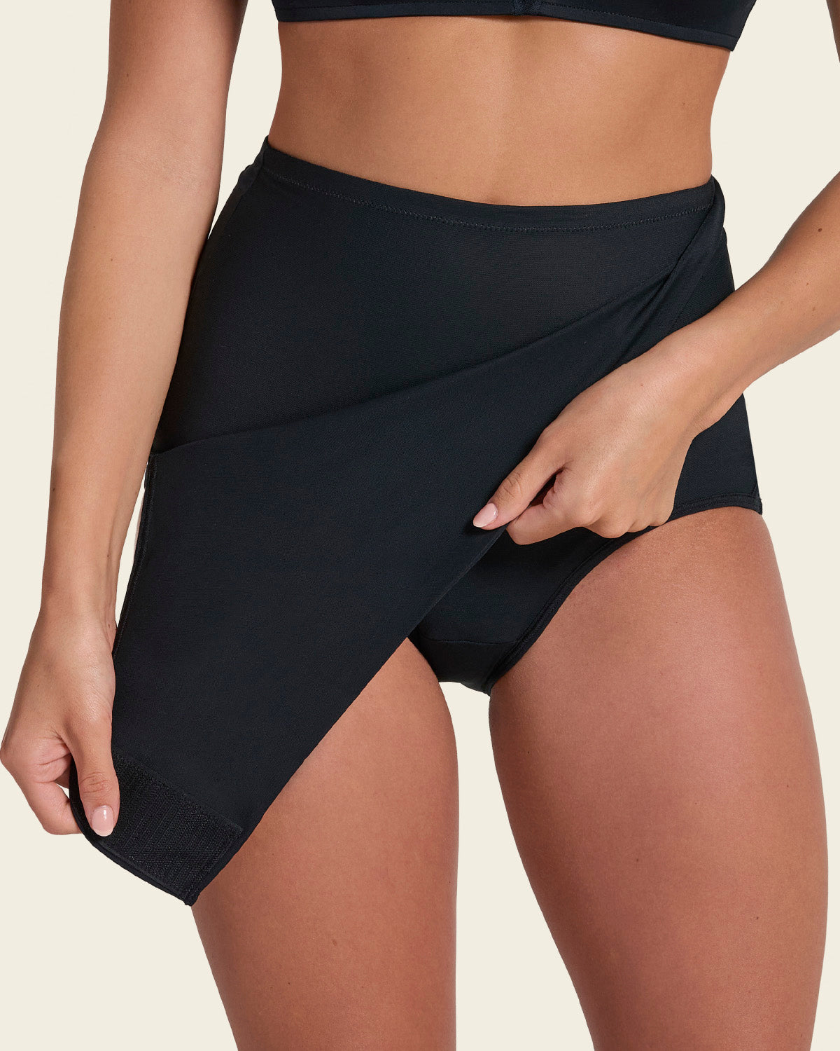 3-pack Firm Compression Postpartum Panties With Adjustable Belly Wrap