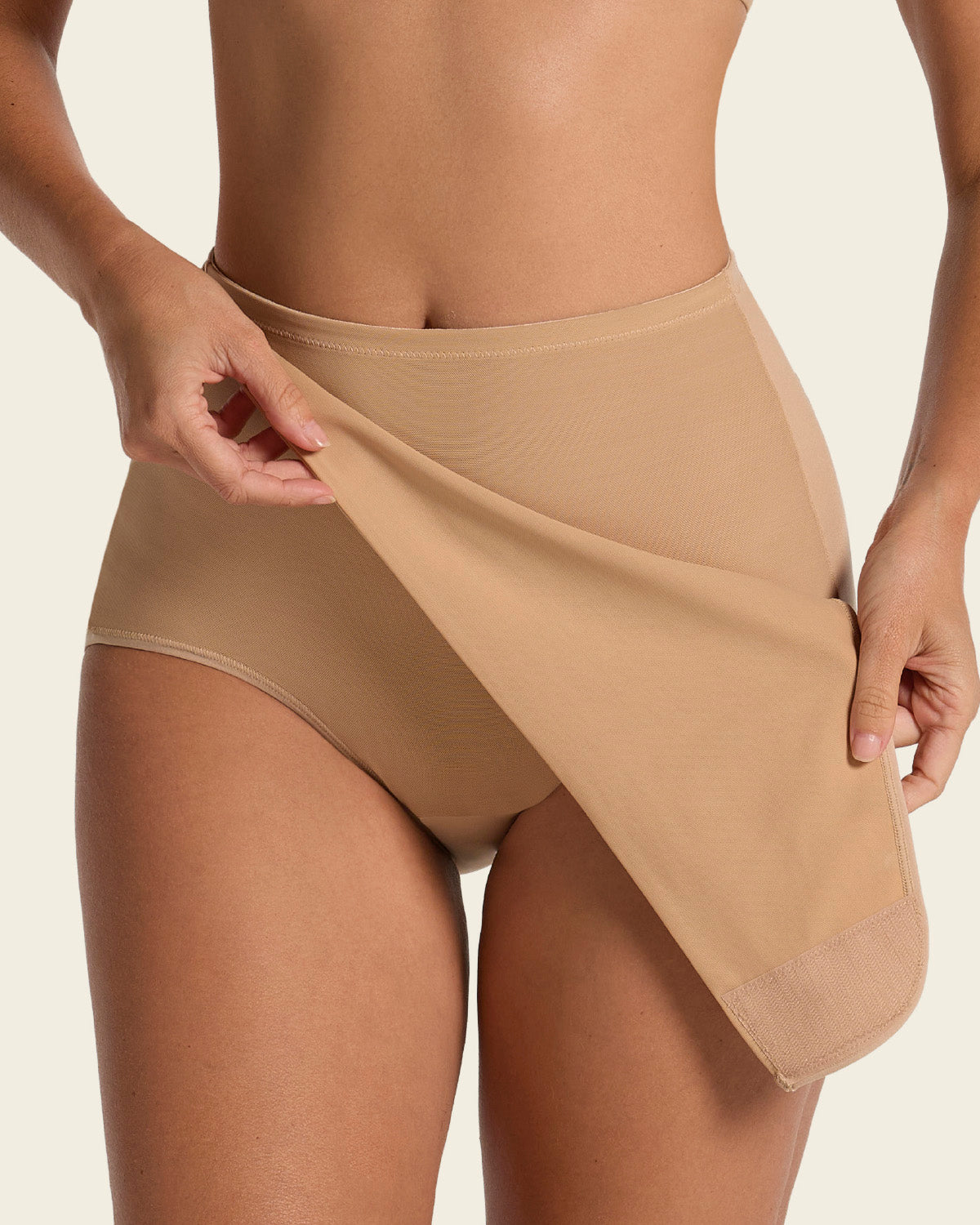2-pack Firm Compression Postpartum Panties With Adjustable Belly Wrap