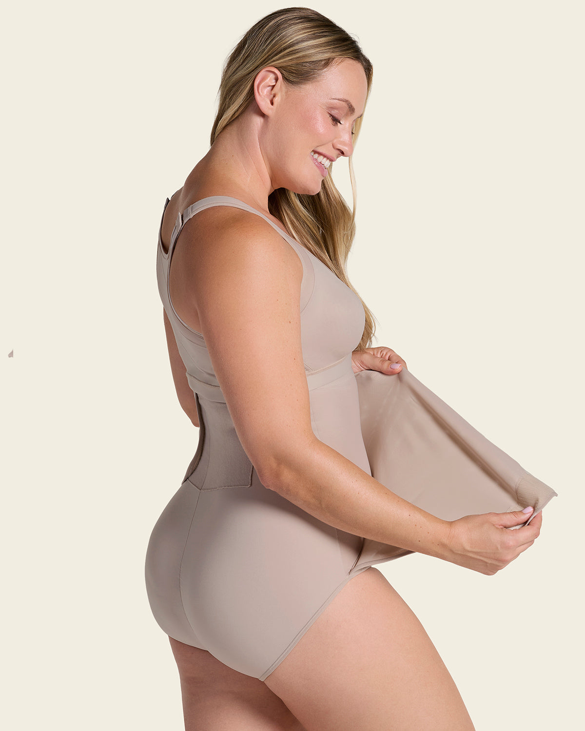 Firm Compression Post Surgical Panty W/ Adjustable Belly Wrap