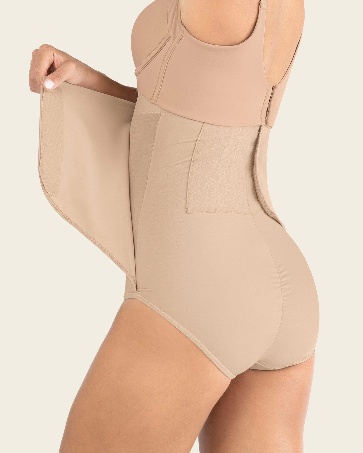 Firm Compression Post Surgical Panty W/ Adjustable Belly Wrap