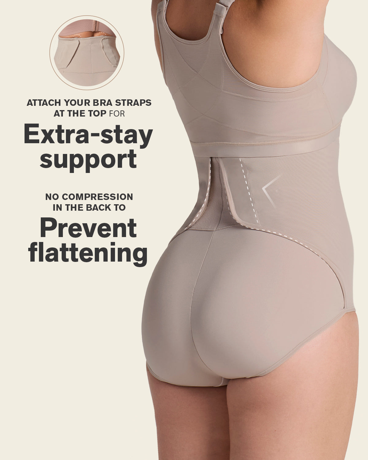 Firm Compression Post Surgical Panty W/ Adjustable Belly Wrap