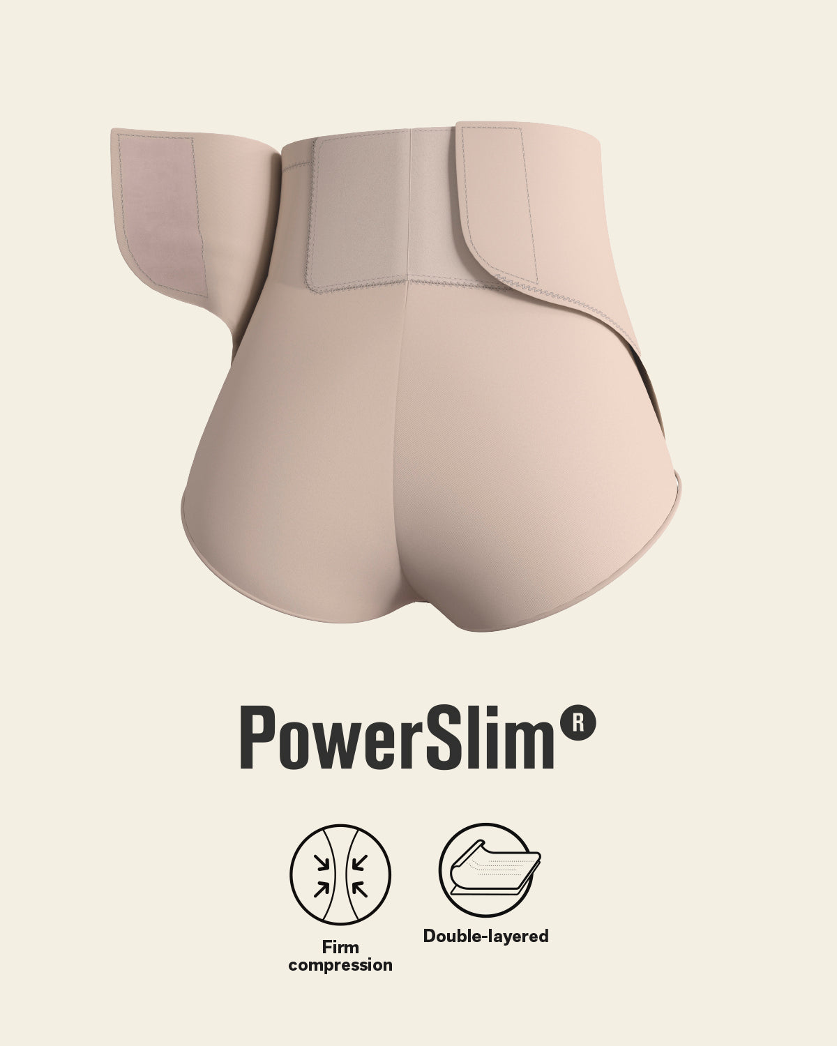 Firm Compression Post Surgical Panty W/ Adjustable Belly Wrap