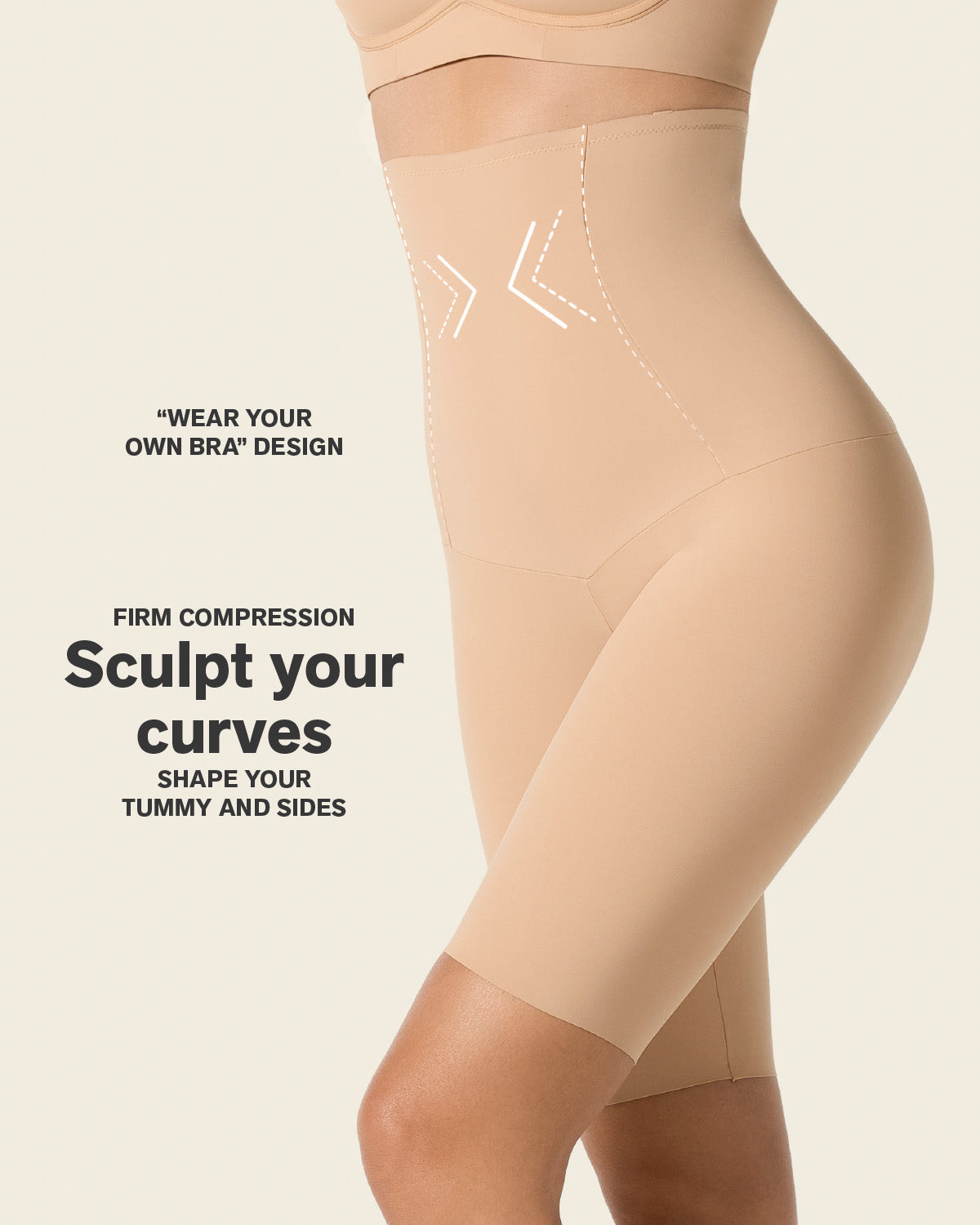 Extra High Waisted Firm Shaper Short