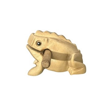 2" Wooden Musical Frog - Natural (percussion Instrument)