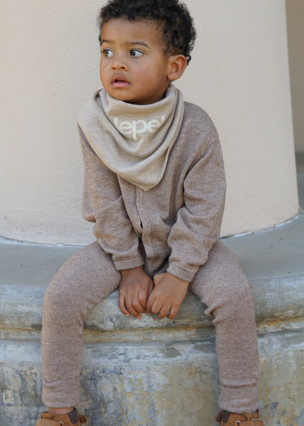 Thermal Merino Romper | Brown Melange