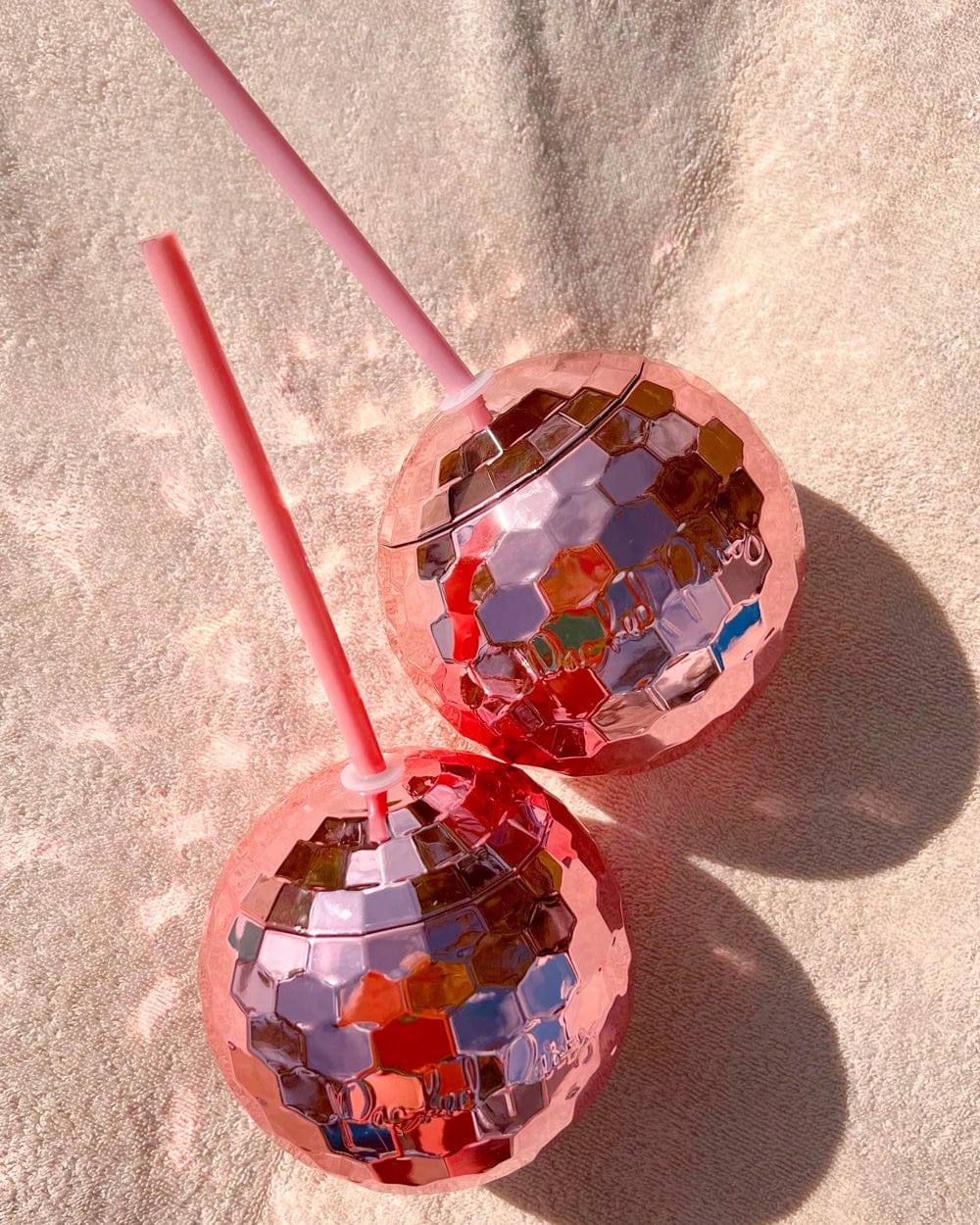 Pink Disco Ball Sipper Bundle (set Of 6)