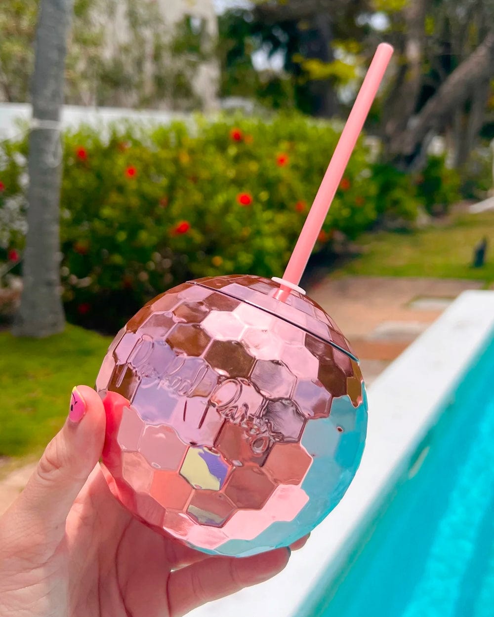 Pink Disco Ball Sipper Bundle (set Of 6)