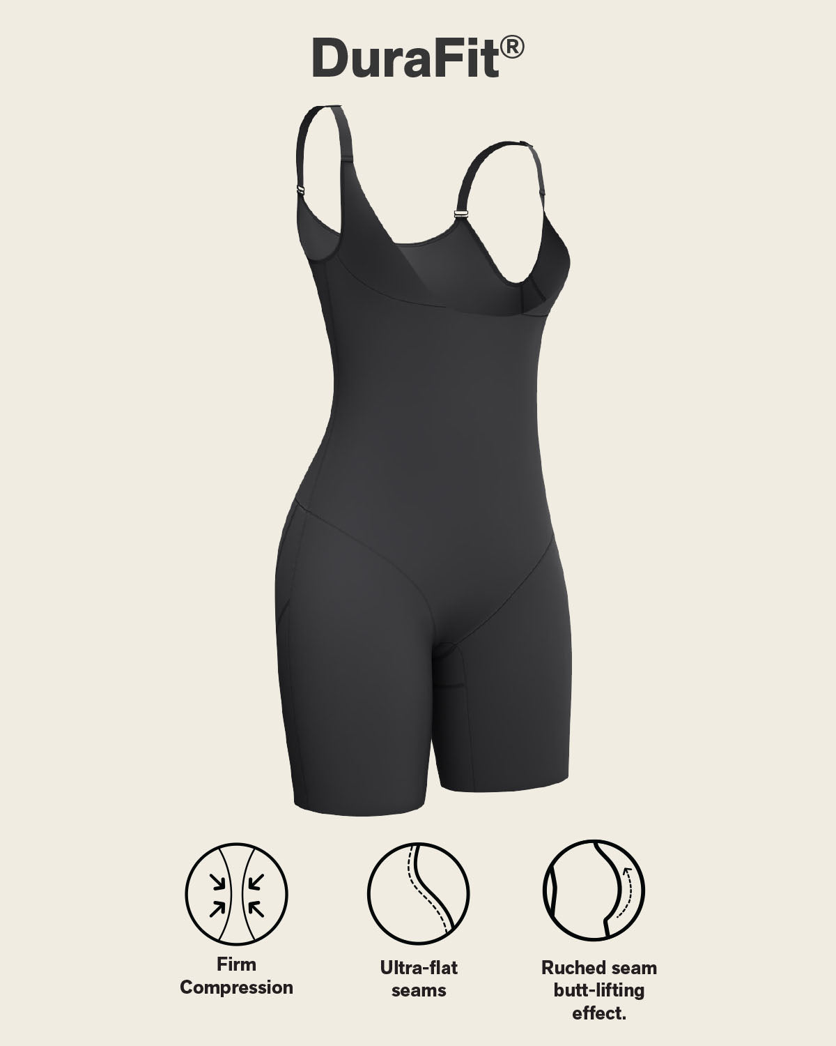 Step-in Body Shaper With Butt-lifting Short Bottom