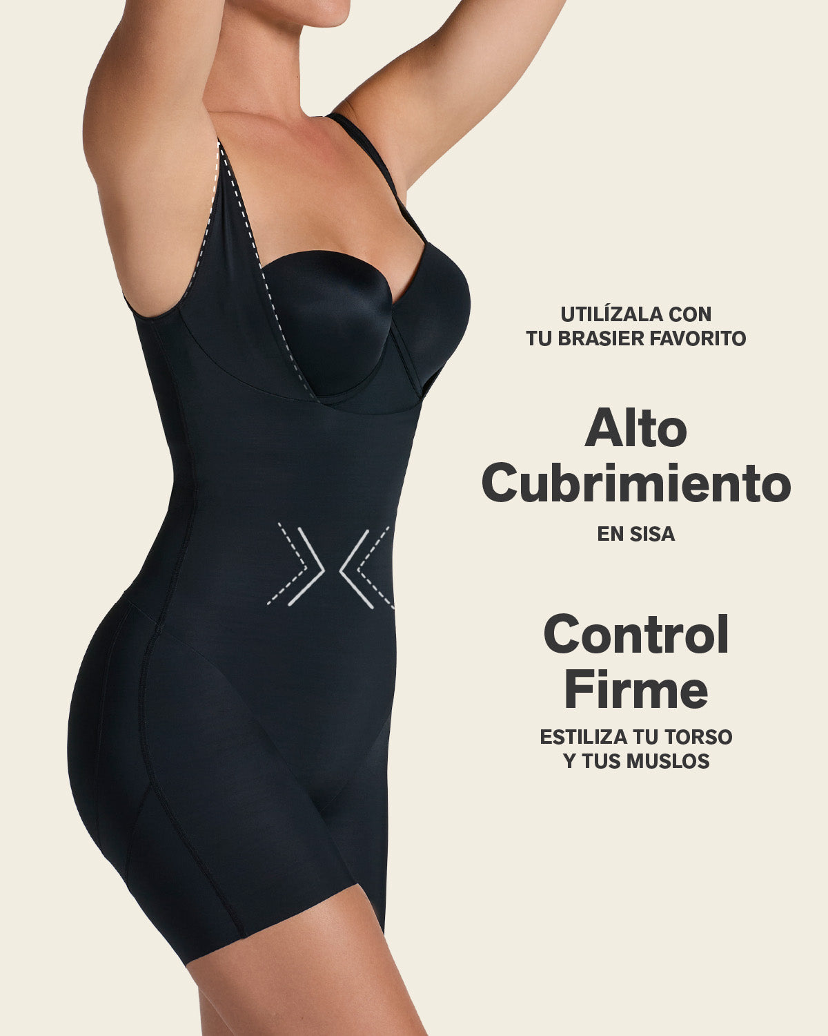 Step-in Body Shaper With Butt-lifting Short Bottom