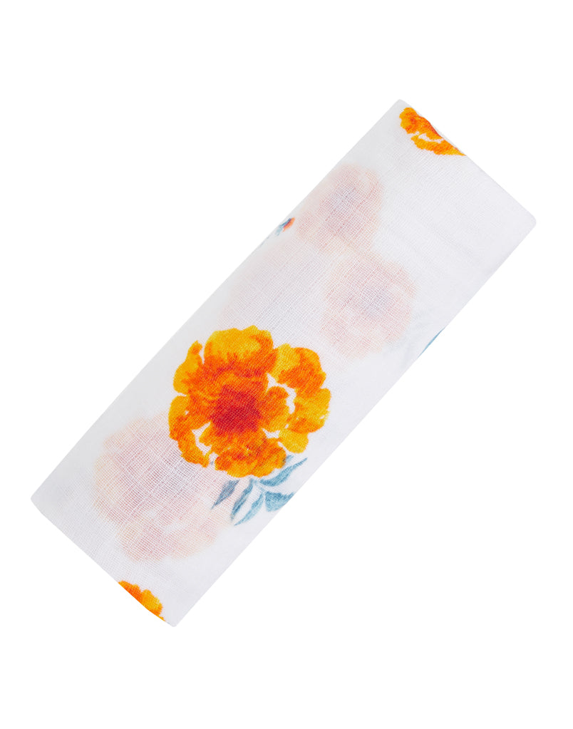 ORGANIC SWADDLE - MARIGOLD