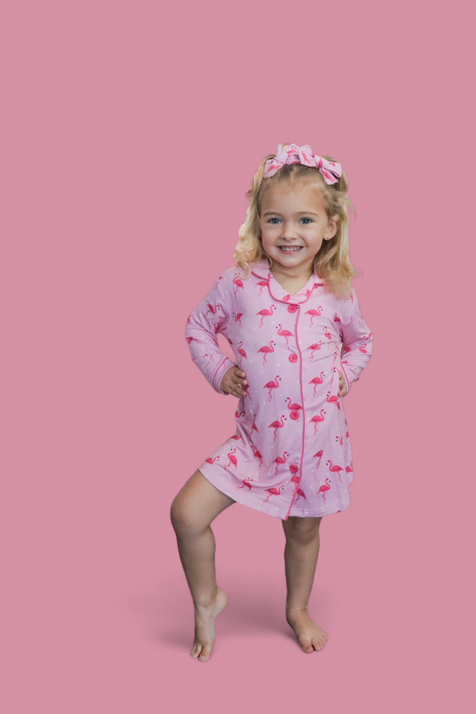 Flocking Flamingos Girl's Dream Gown