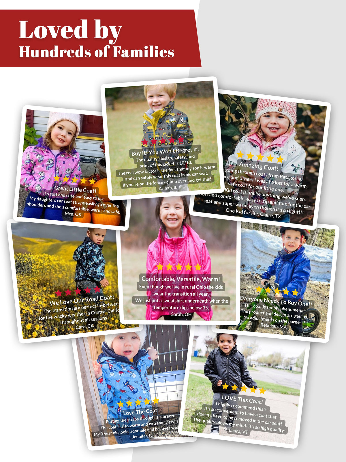 Car Seat Coat | The Road Coat Transition - Unicorn Print