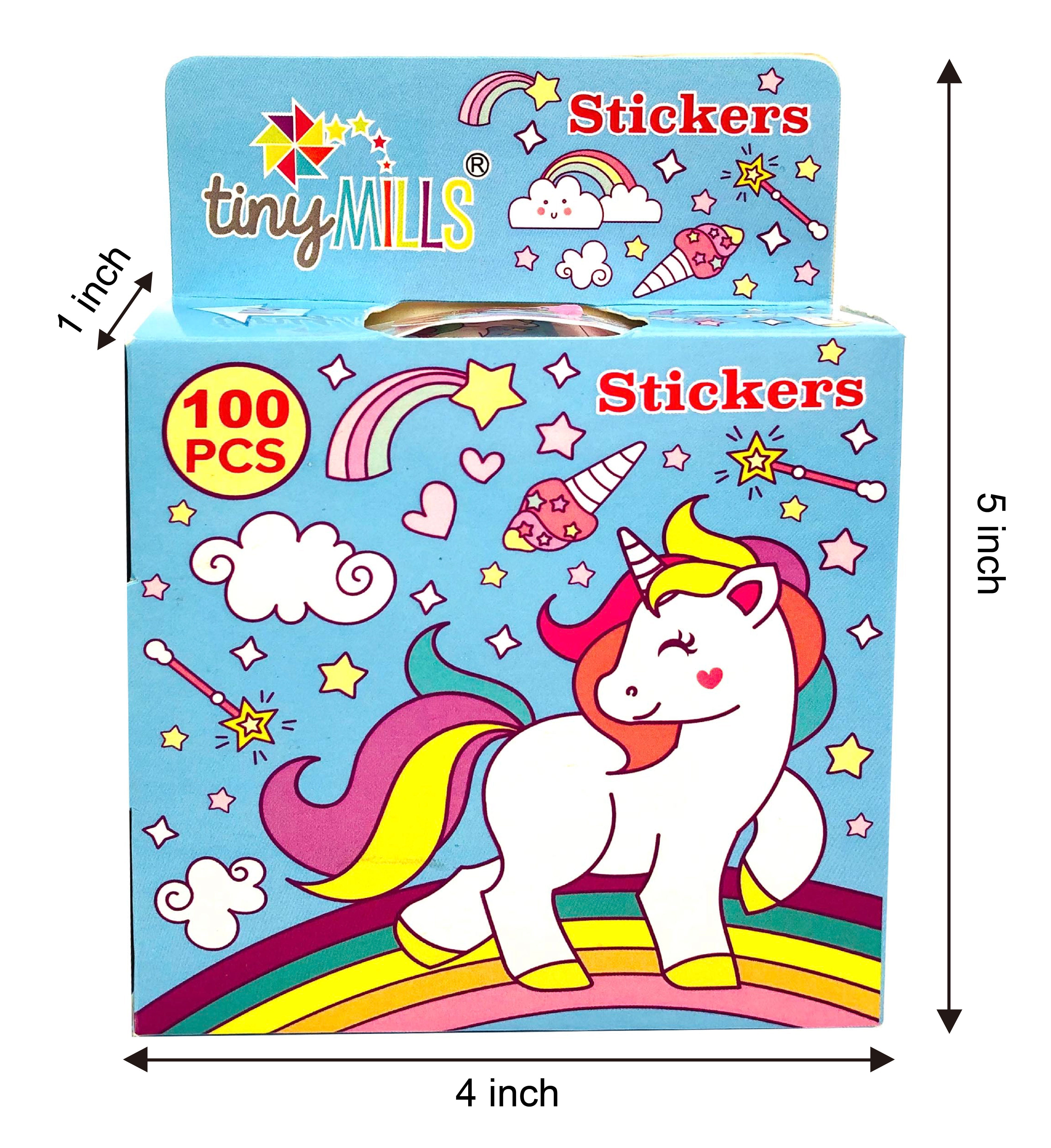 Unicorn Stickers 100 Stickers/dispenser, Pack Of 1, 6 Or 12 Dispensers