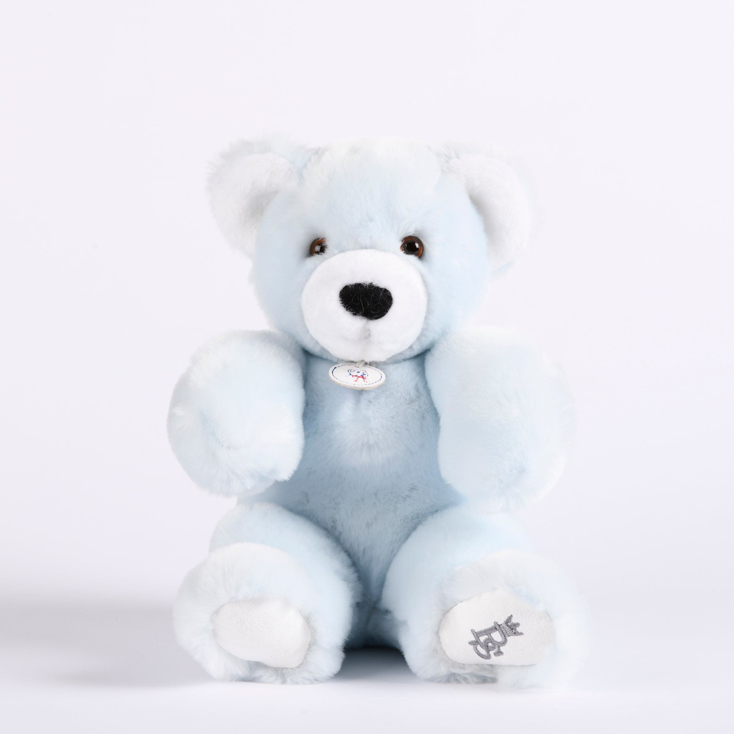 Martin | Blue Plush Bear (30 Cm) - Made In France