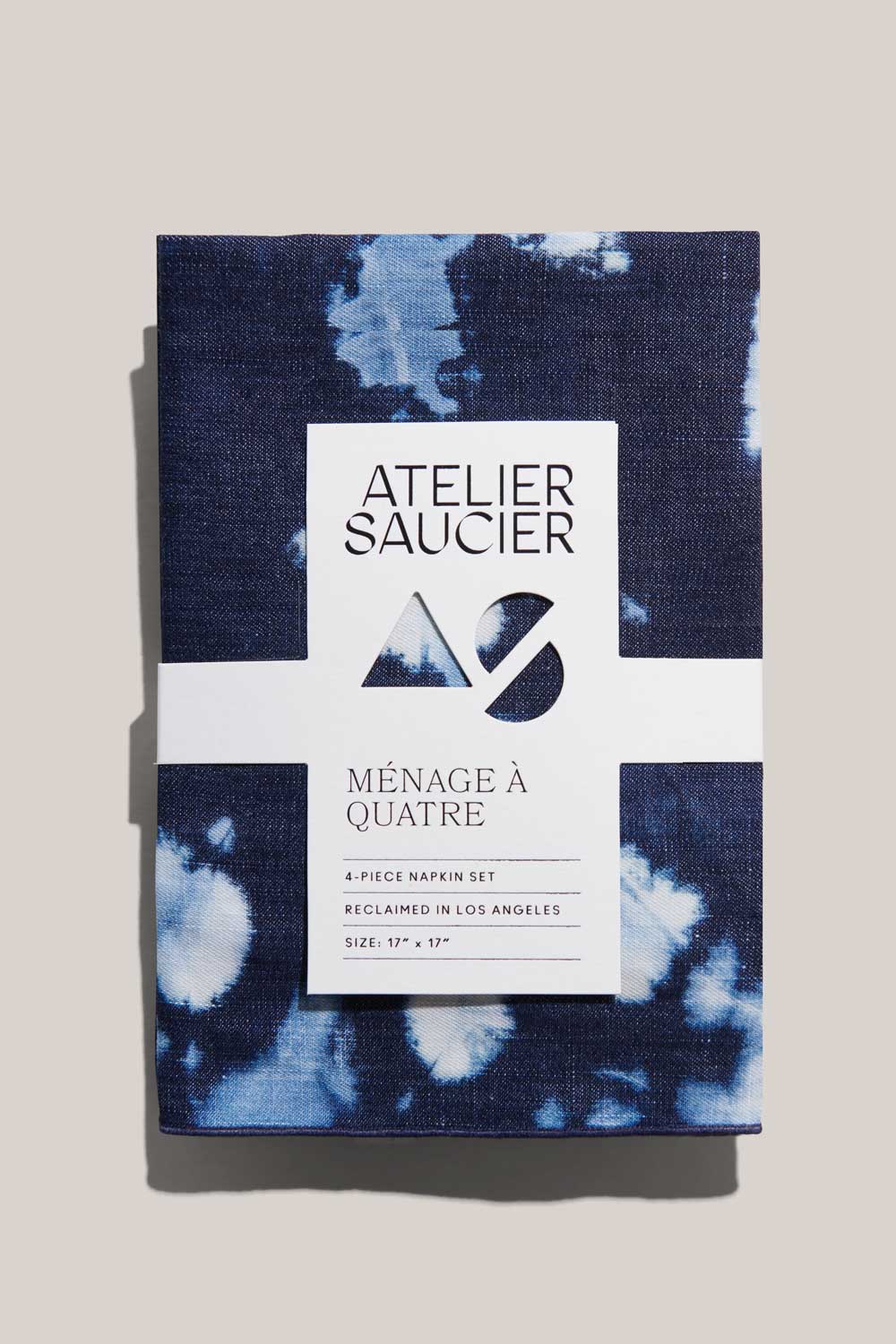 Tie-dye Denim Linen Napkins | Set Of 4