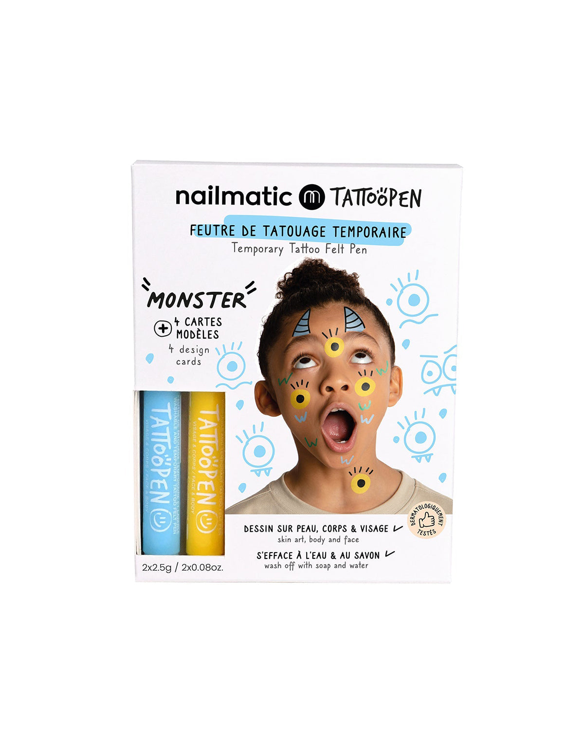 Tattoo Pen Set For Kids Monster
