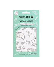 Temporary Coloring Tattoos - Dinosaurs