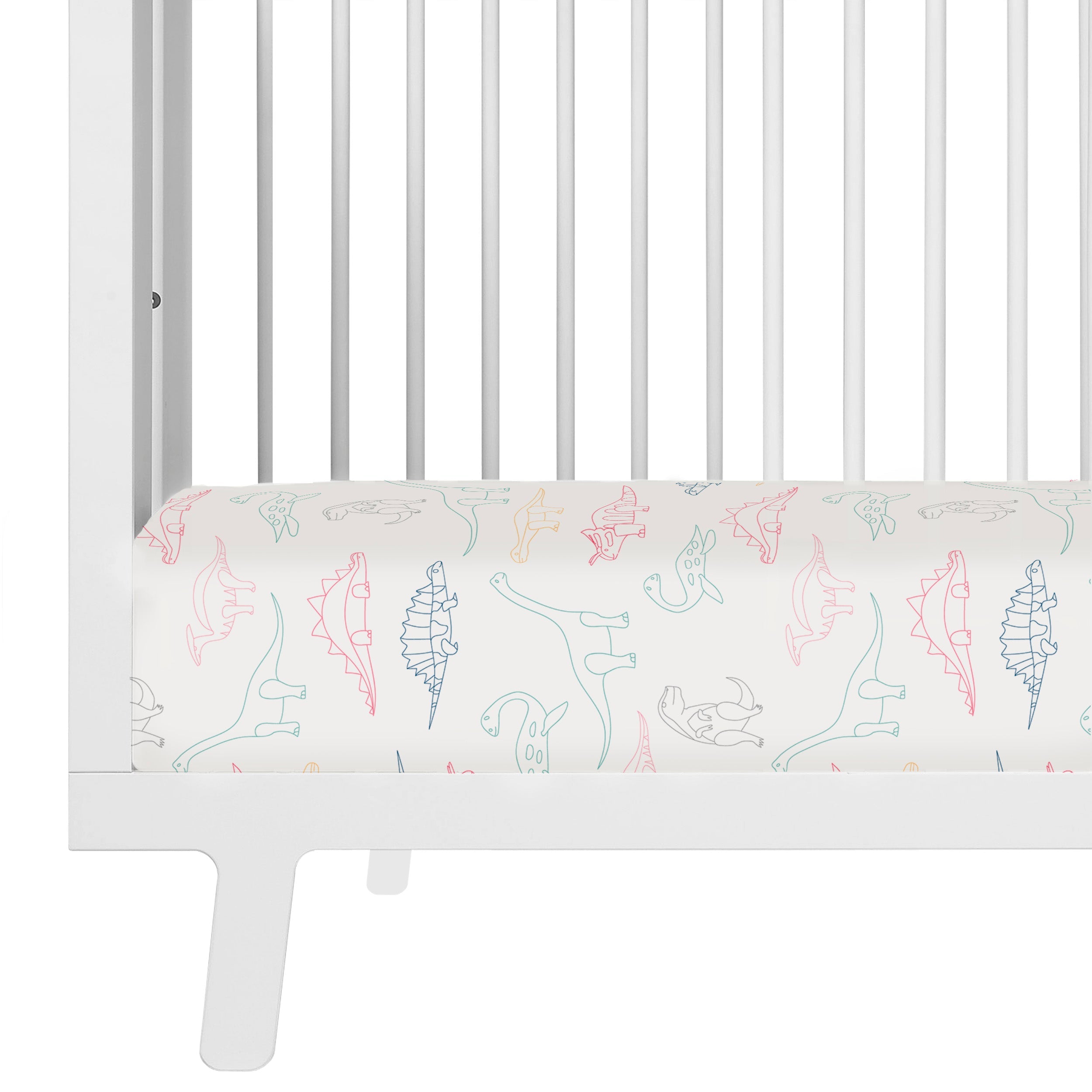 Organic Crib Sheet - Dino Park