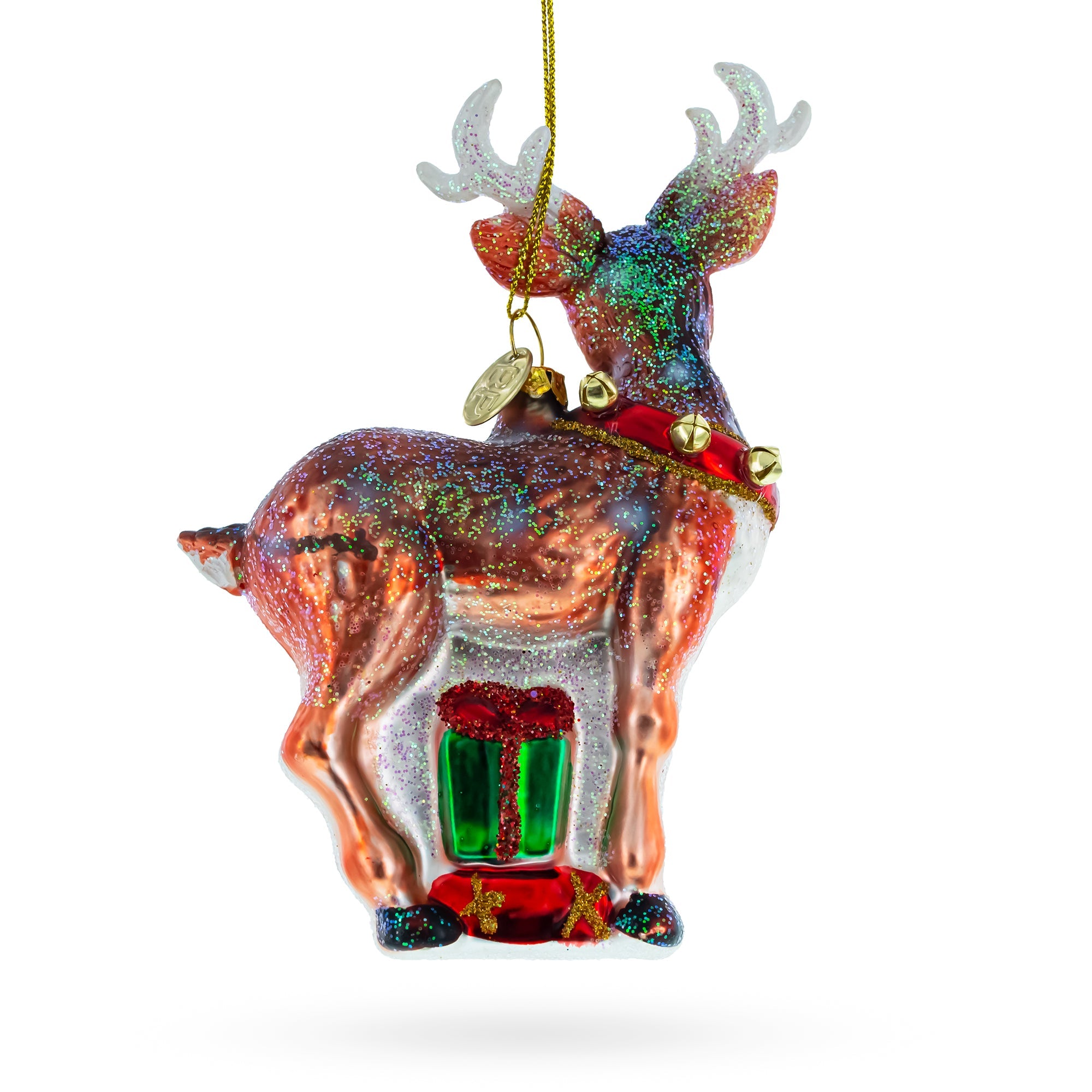 Enchanting Fawn: Baby Deer - Blown Glass Christmas Ornament