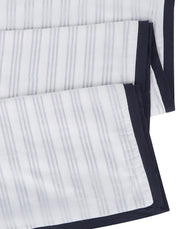CAIRO BLUE STRIPED COTTON DOHAR BLANKET