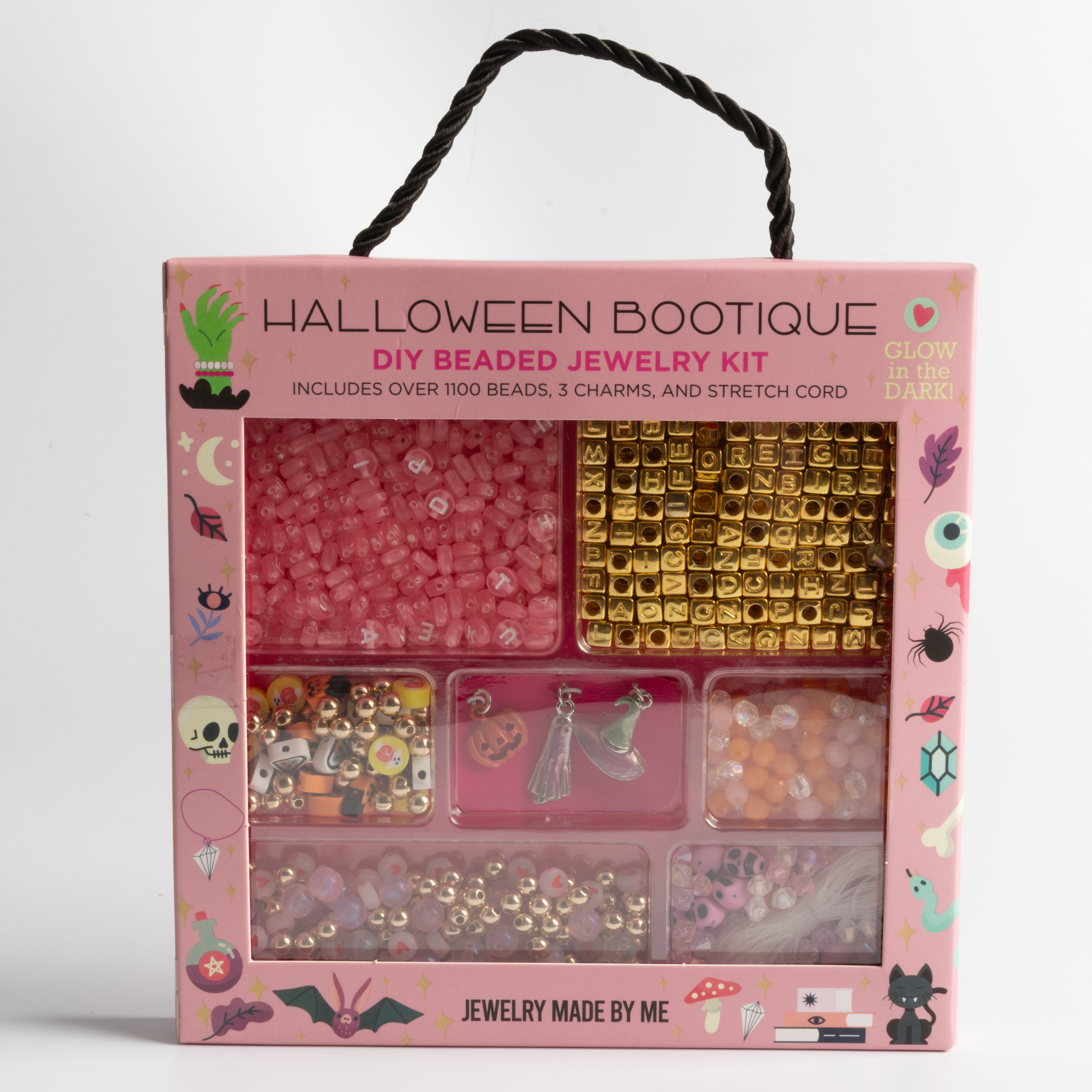 Halloween Bootique Box Pastel Pink Diy Beaded Jewelry Making Kit