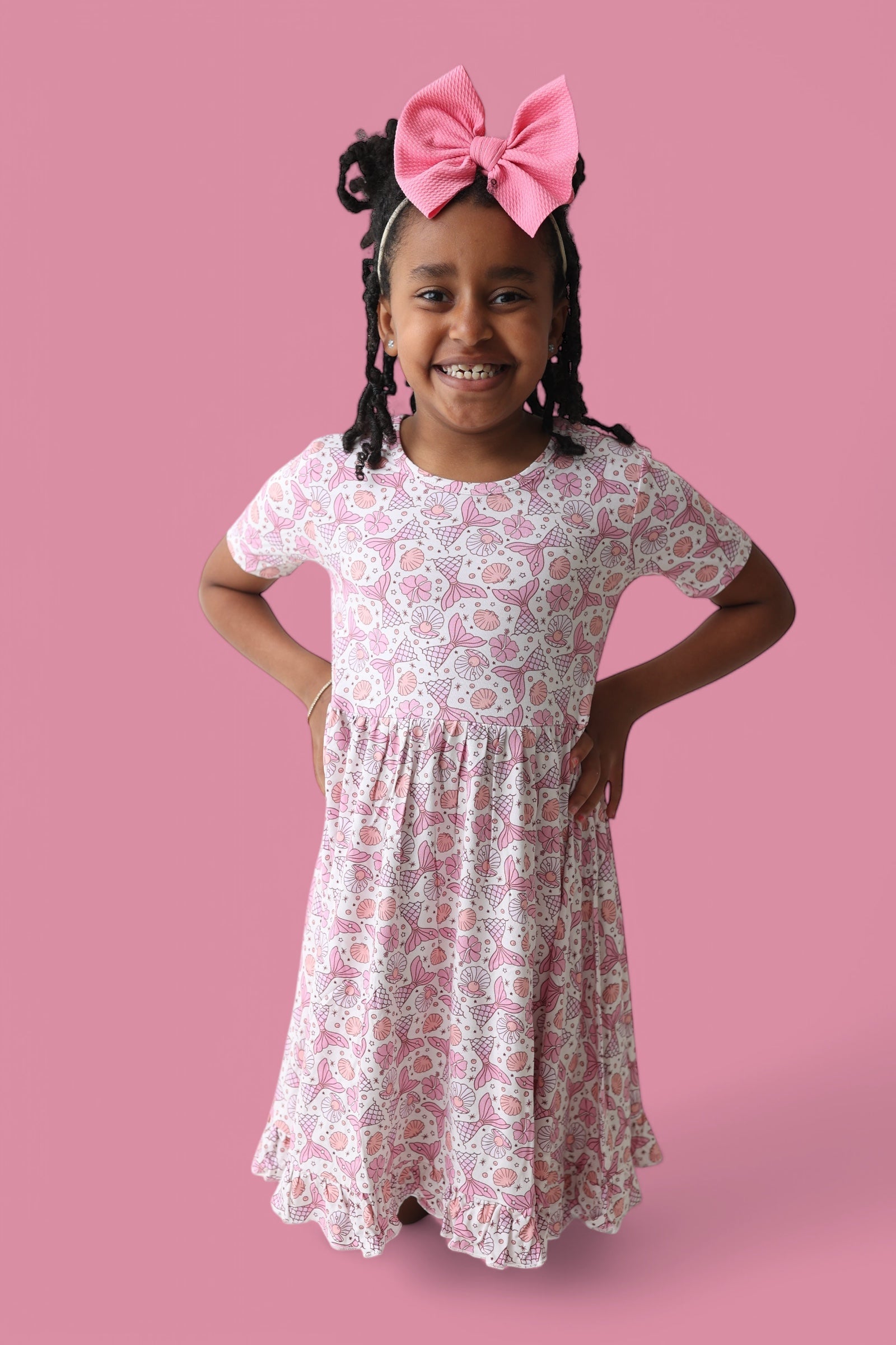 Magical Mermaid Dream Ruffle Dress