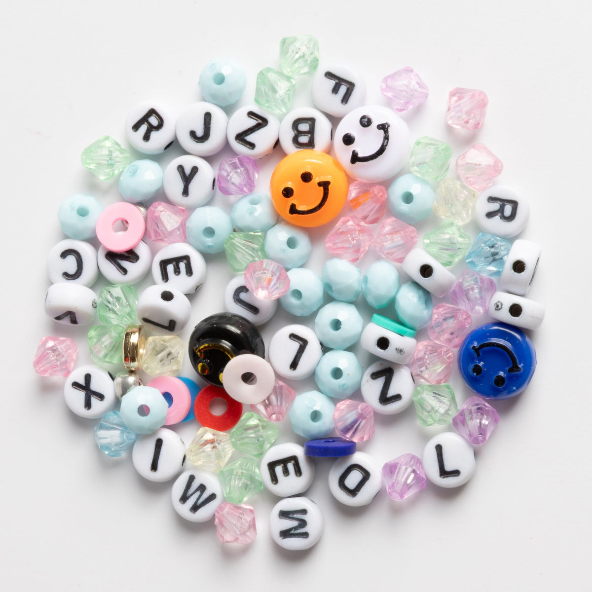 Delulu Rainbow Happy Face Pink Smiley Face Charm Diy Jar