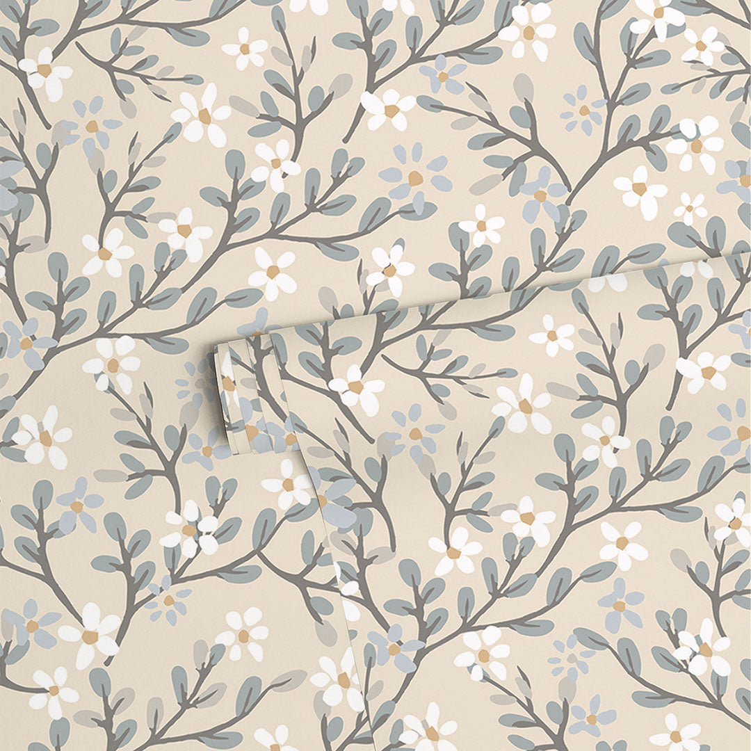 Braylynn - Children's Wallpaper - Flower Pattern