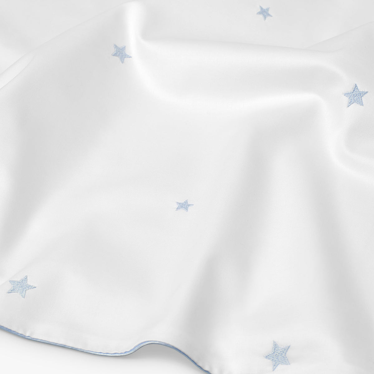 Embroidered Stars Toddler Duvet - Blue