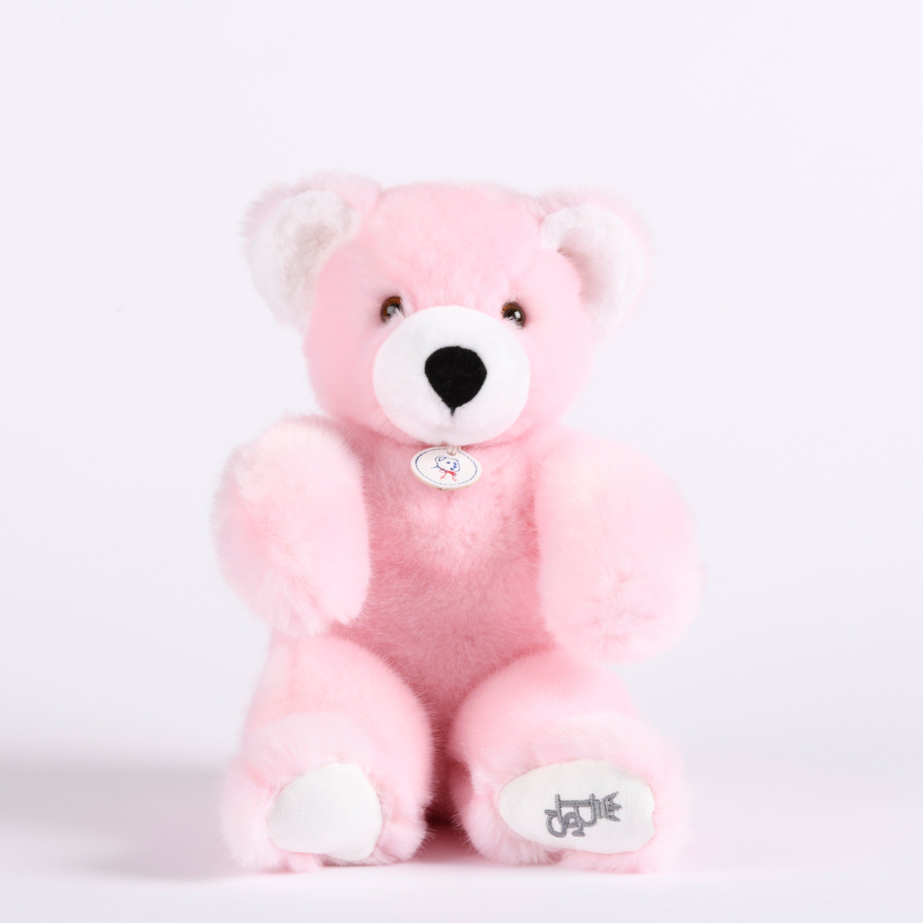Martin | Pink Plush Bear (30 Cm) - Made In France