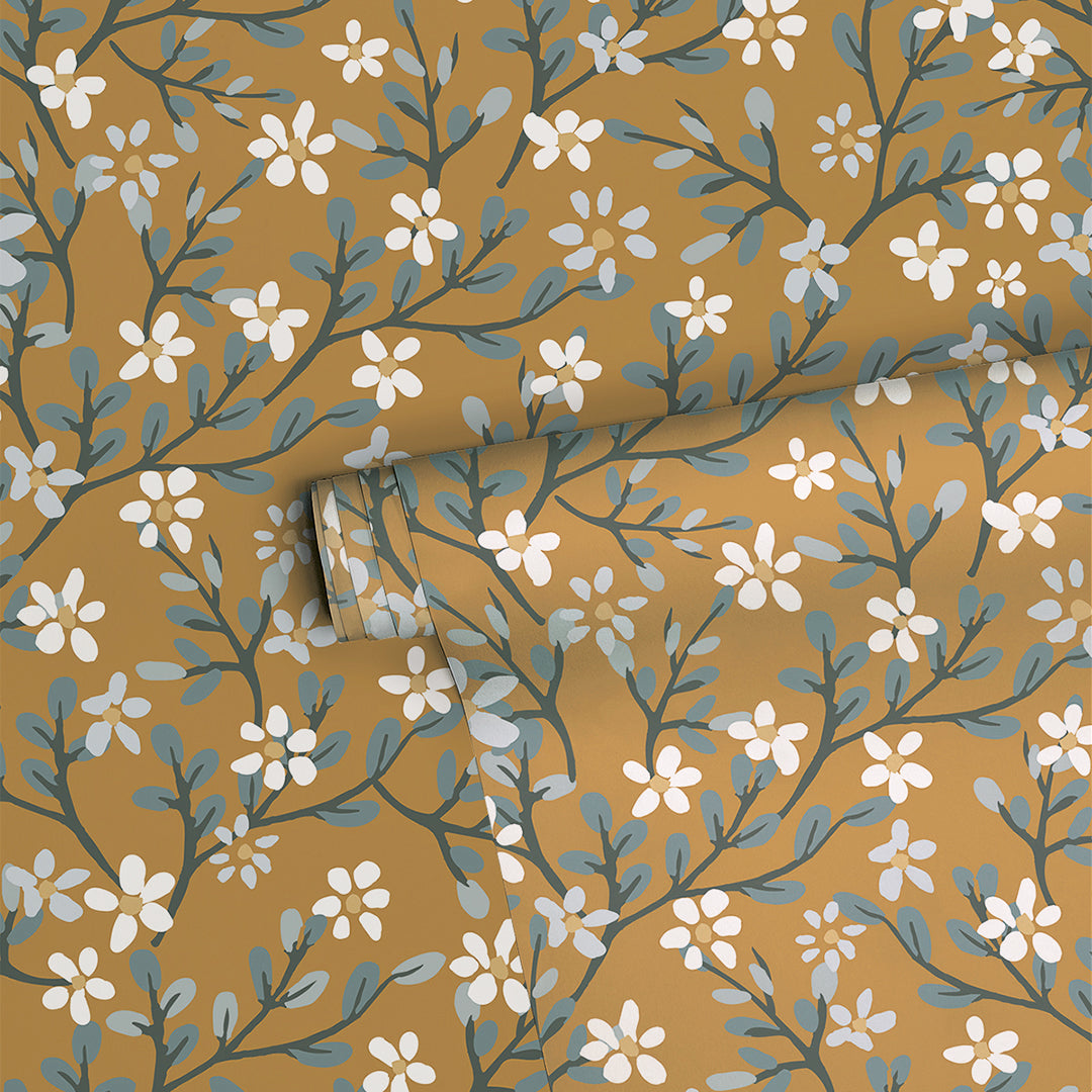 Braylynn - Children's Wallpaper - Flower Pattern