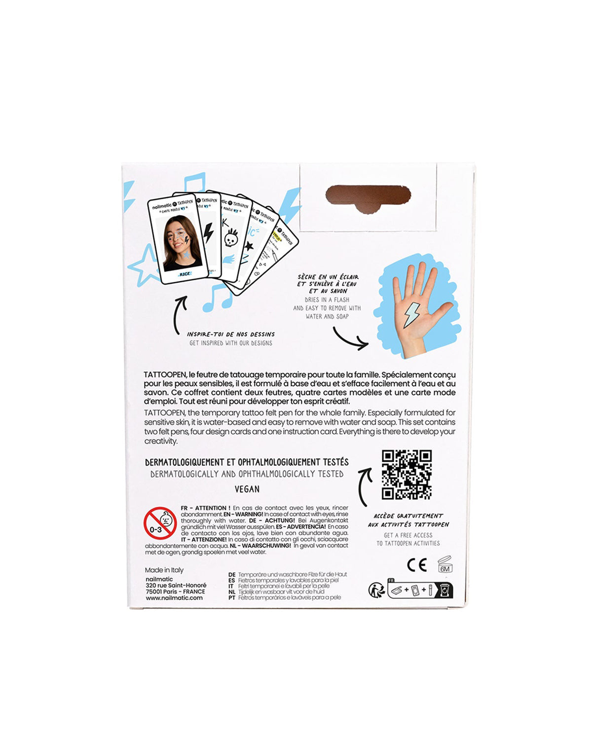 Tattoo Pen Set For Kids Rock