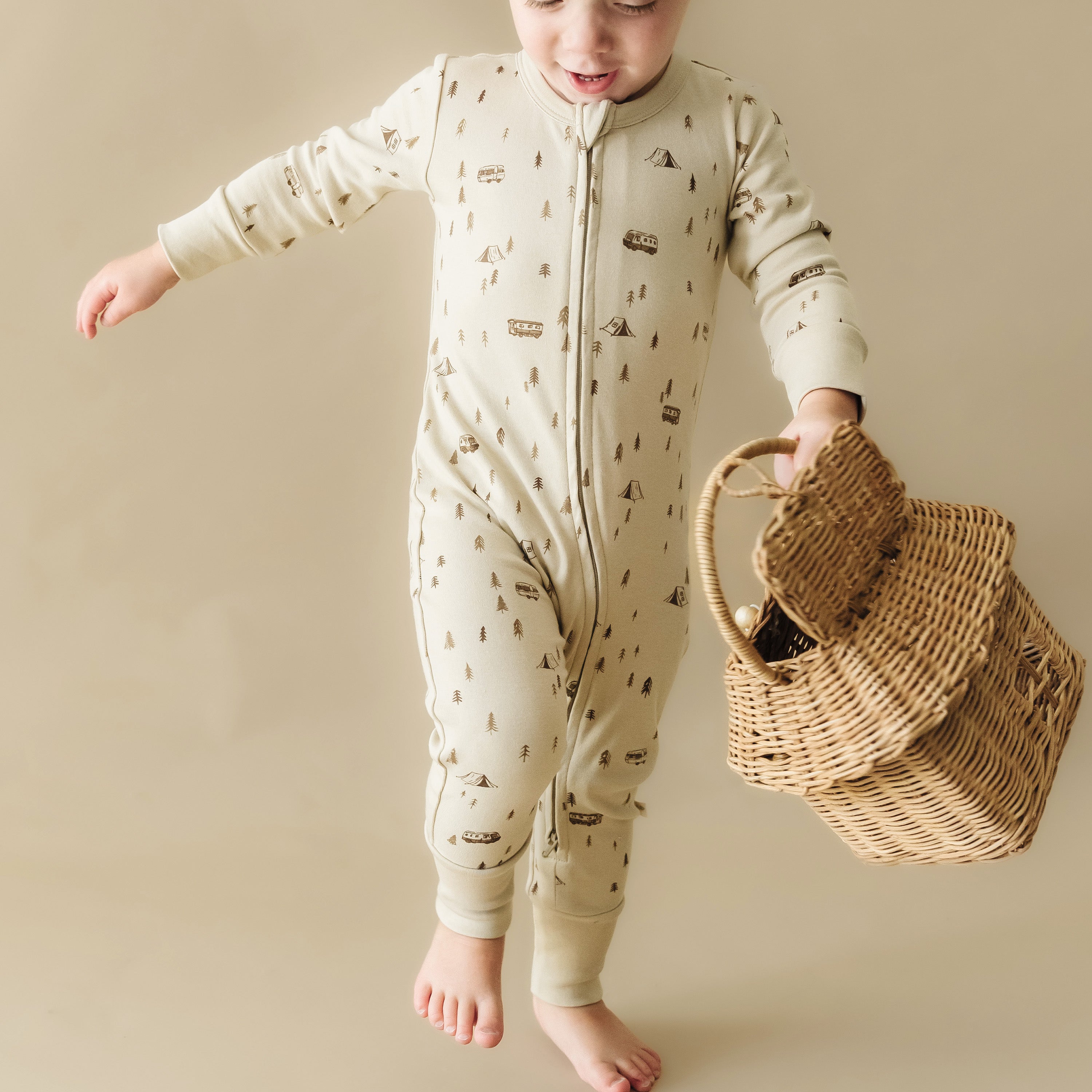 Organic 2-way Zip Romper - Camplife