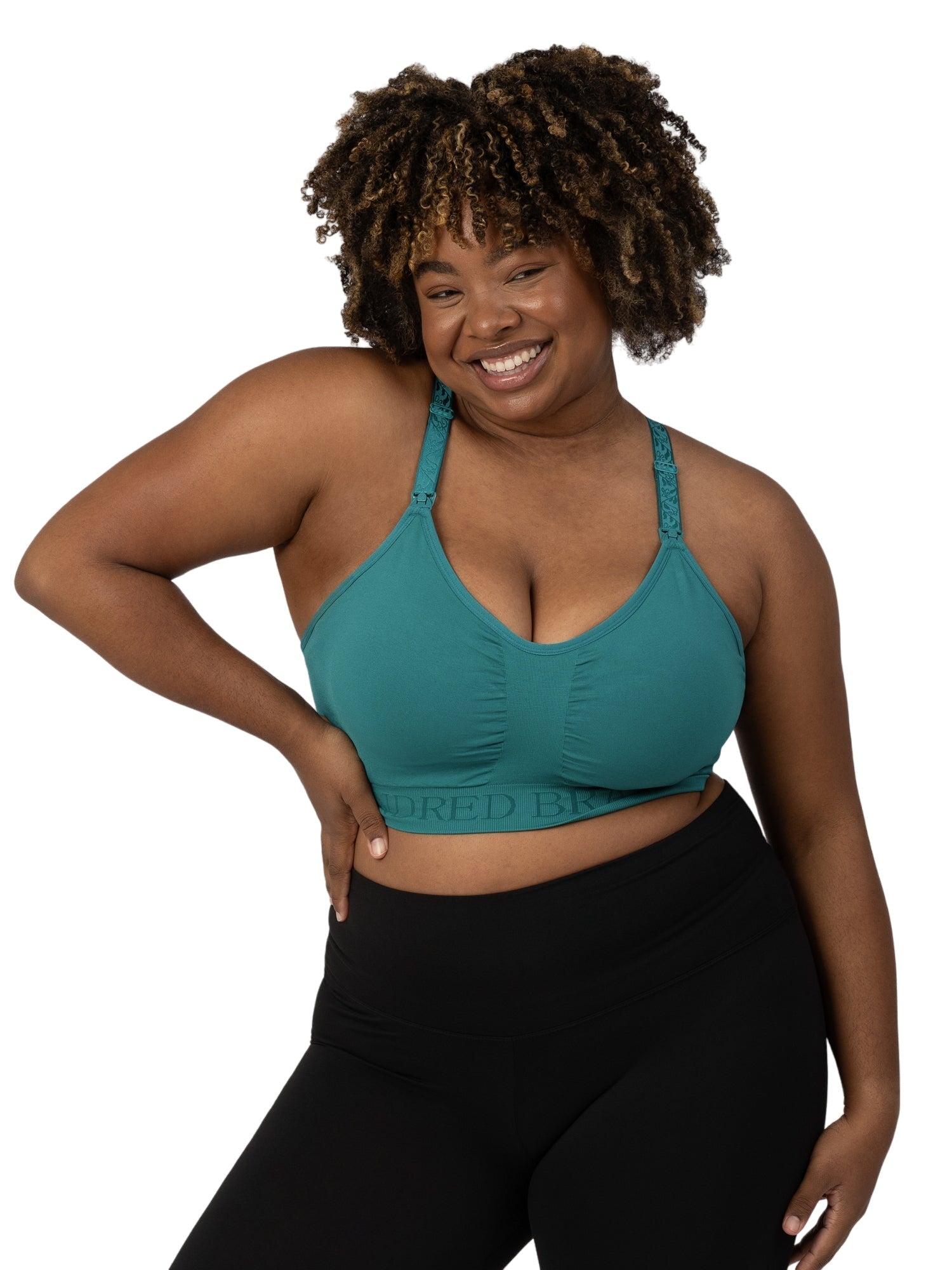 Sublime® Hands-free Pumping & Nursing Sports Bra | Teal