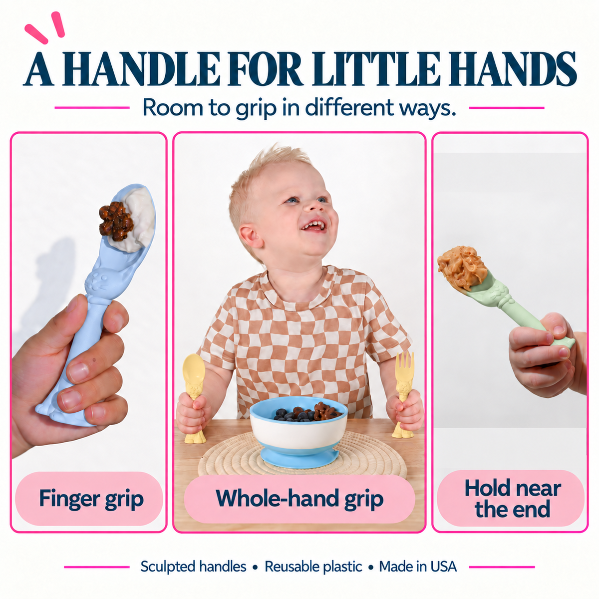 Spoon La La Toddler Utensils — 6-pack