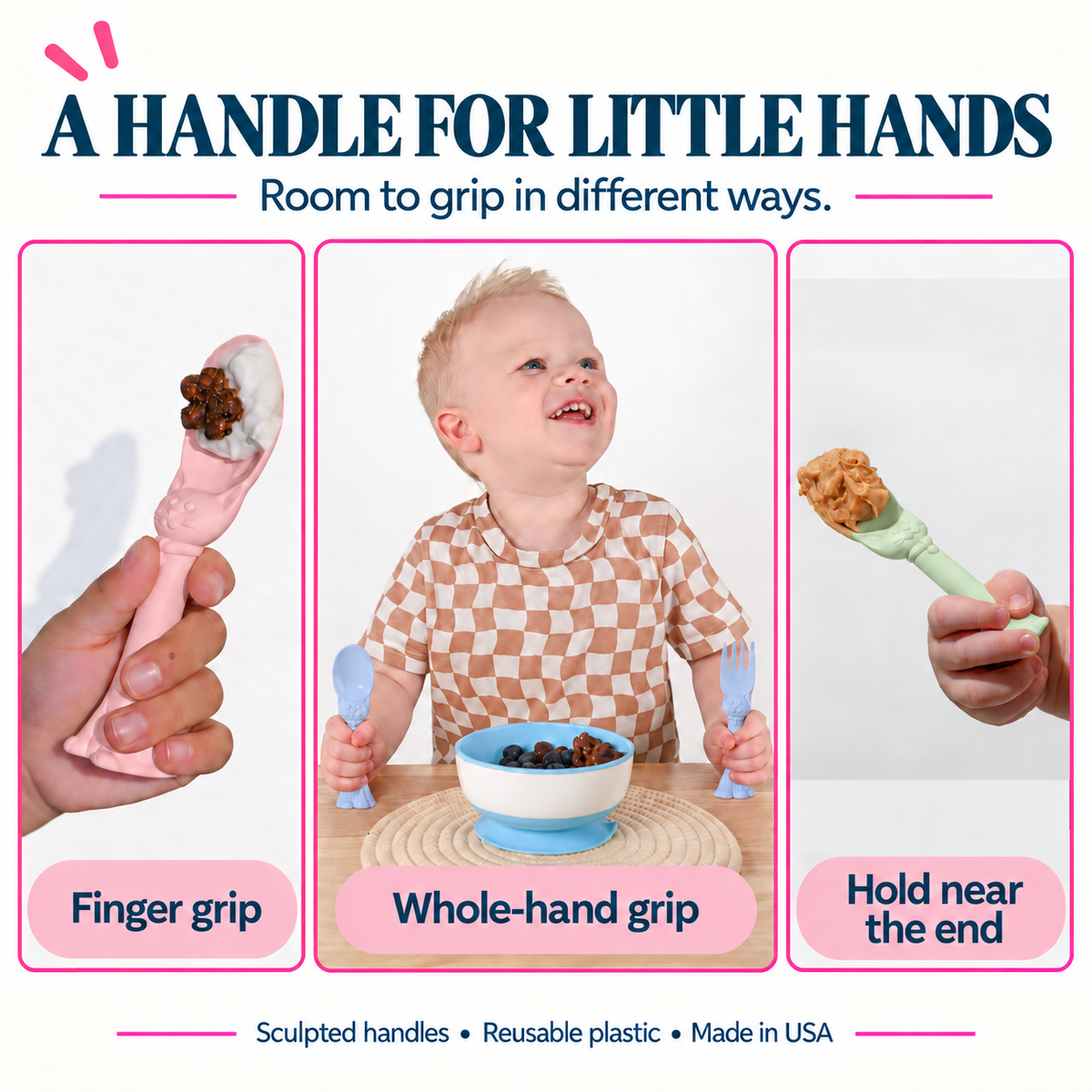 Spoon La La Toddler Utensils — 6-pack