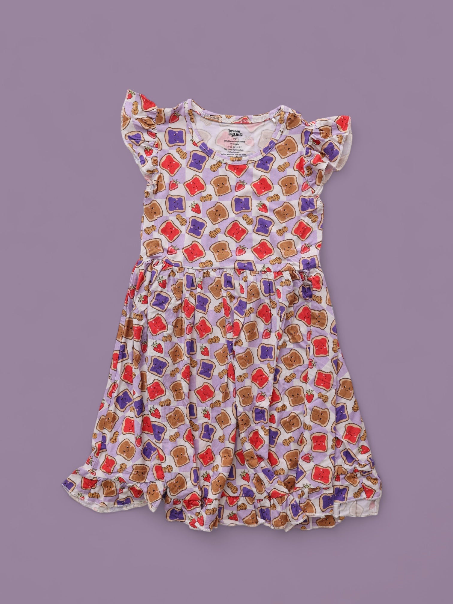 Exclusive Peanut Butter Jelly Time Dream Ruffle Dress