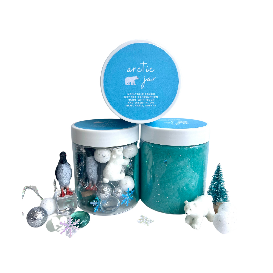 Arctic Winter Play Dough Jar