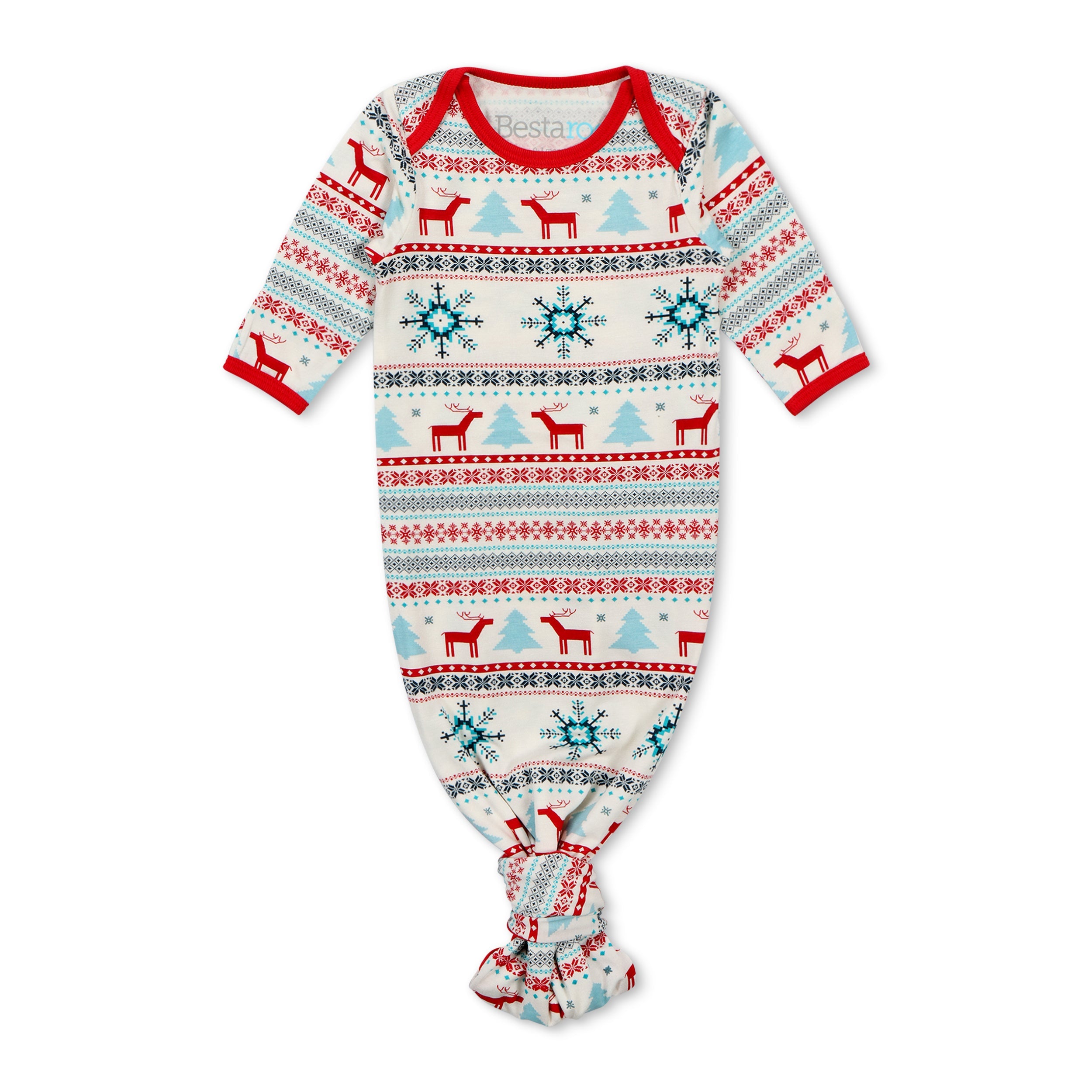 Holiday Reindeer Blue Gown