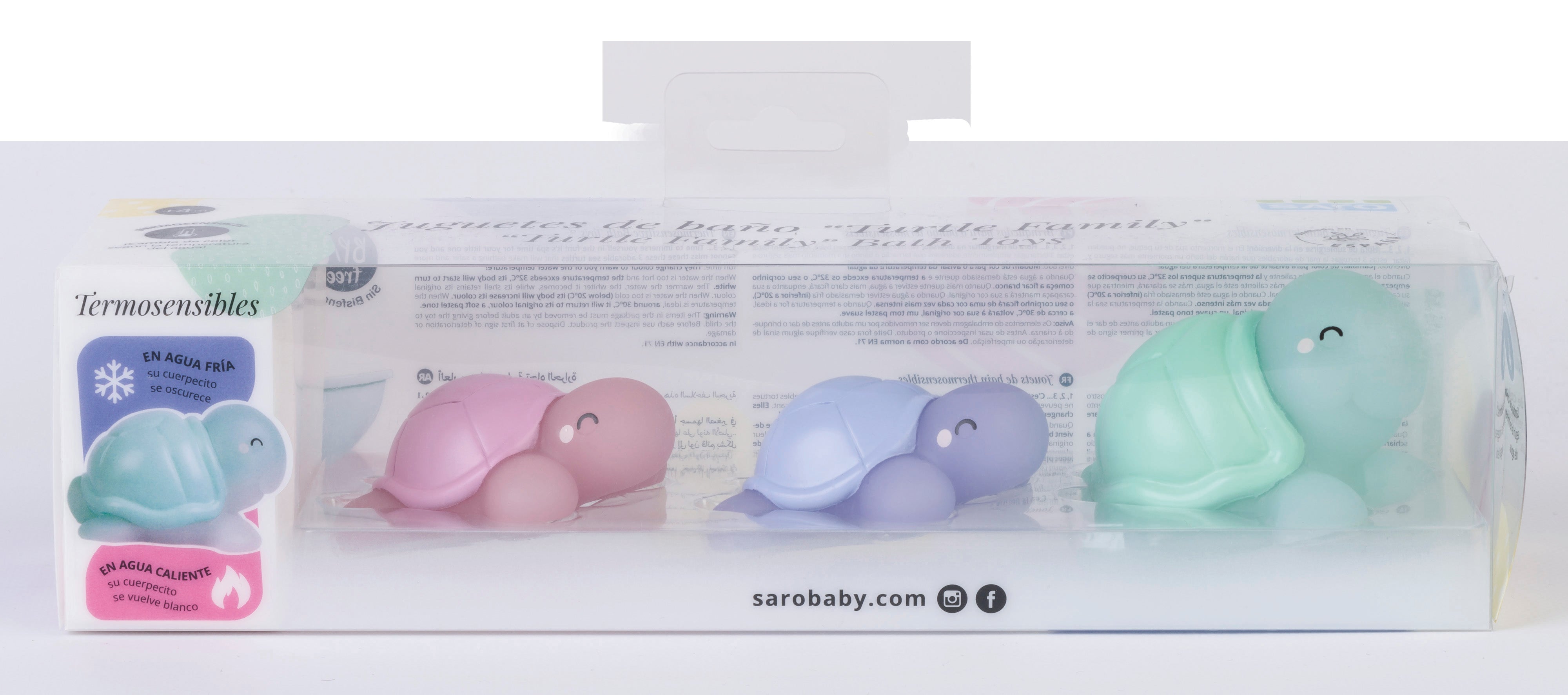 “Turtle Family” : Color Changing Bath Toys