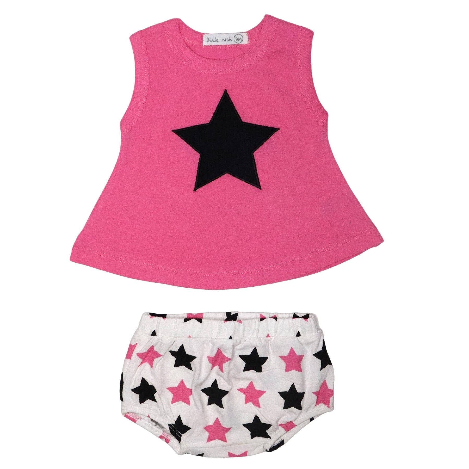 Baby Swing Diaper Set - Checkered Star